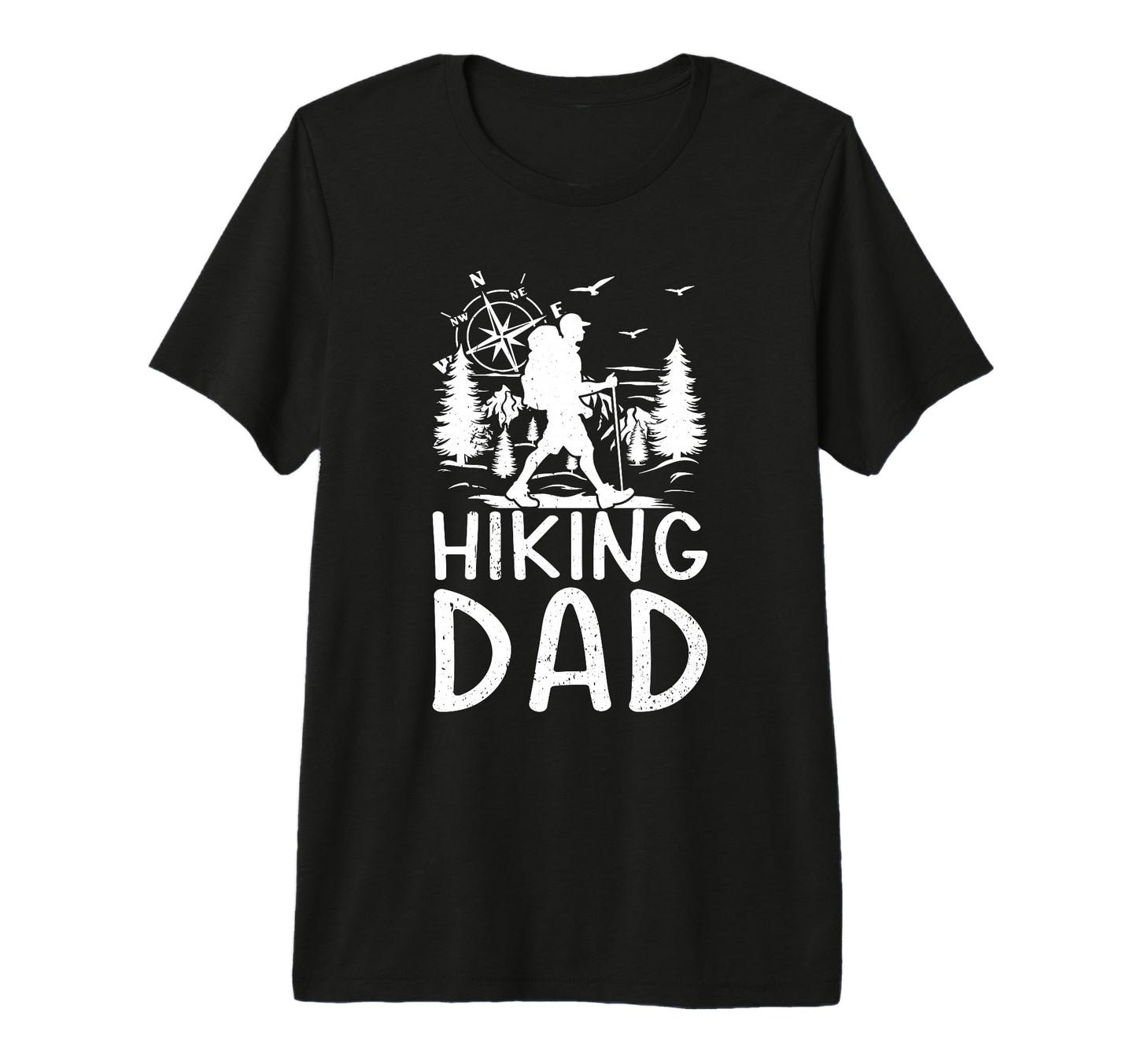 Mens Hiking Dad Hiking Lover Mountain T-Shirt - Graphic Print for Adults - T-Shirt, Sweatshirt, Hoodie