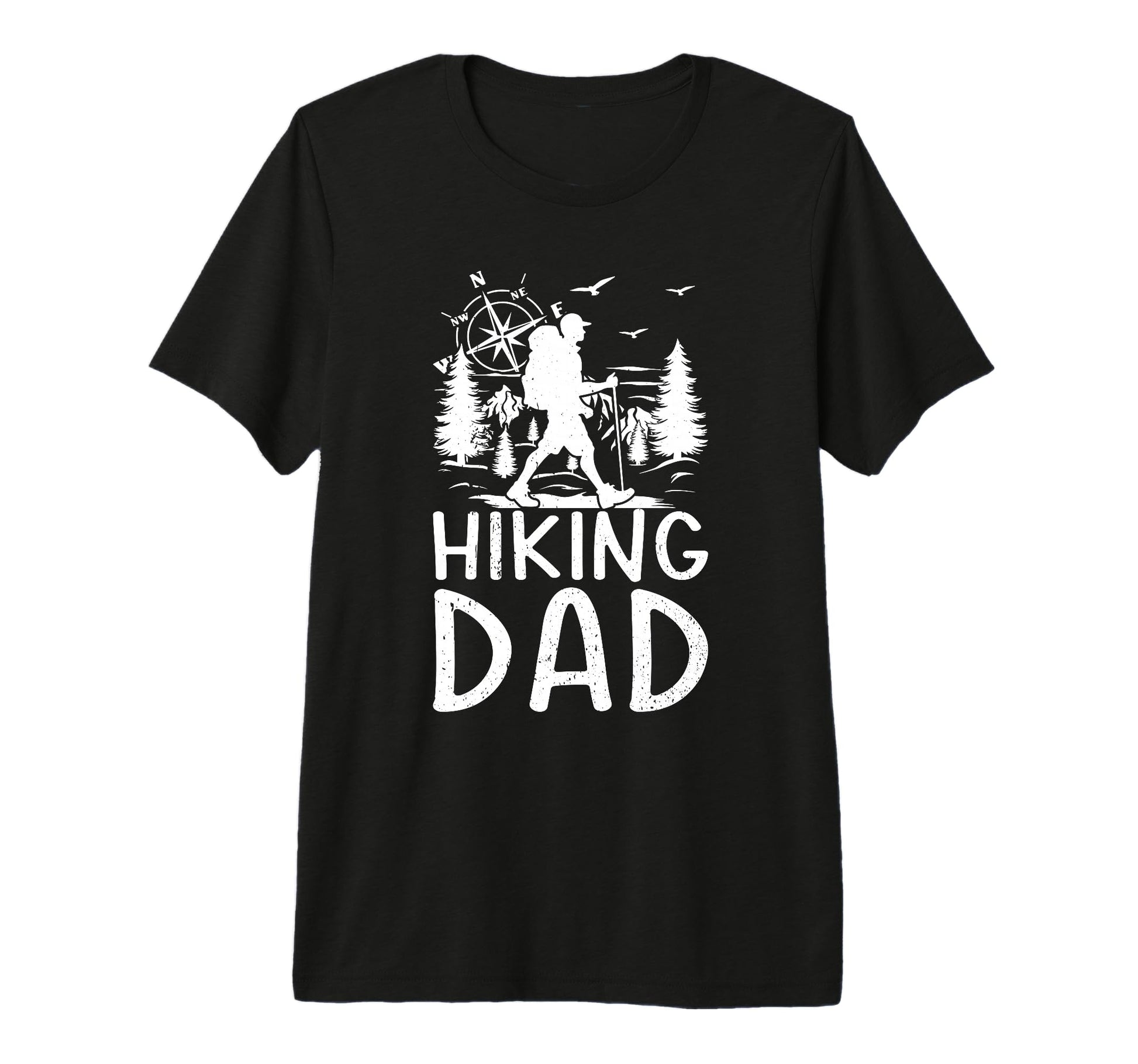 Mens Hiking Dad Hiking Lover Mountain T-Shirt - Graphic Print for Adults - T-Shirt, Sweatshirt, Hoodie