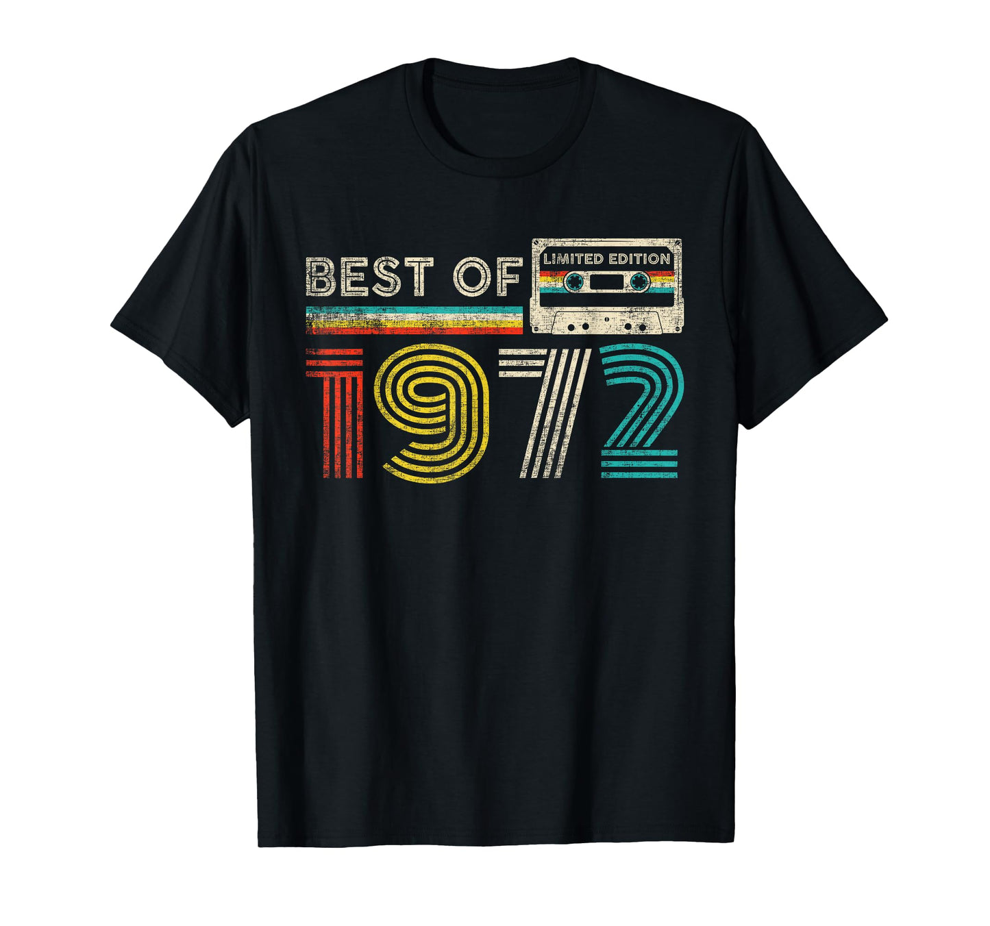 Best 1972 Birthday 1972 Cassette Tape T-Shirt - Streetwear Style Unisex - T-Shirt, Sweatshirt, Hoodie