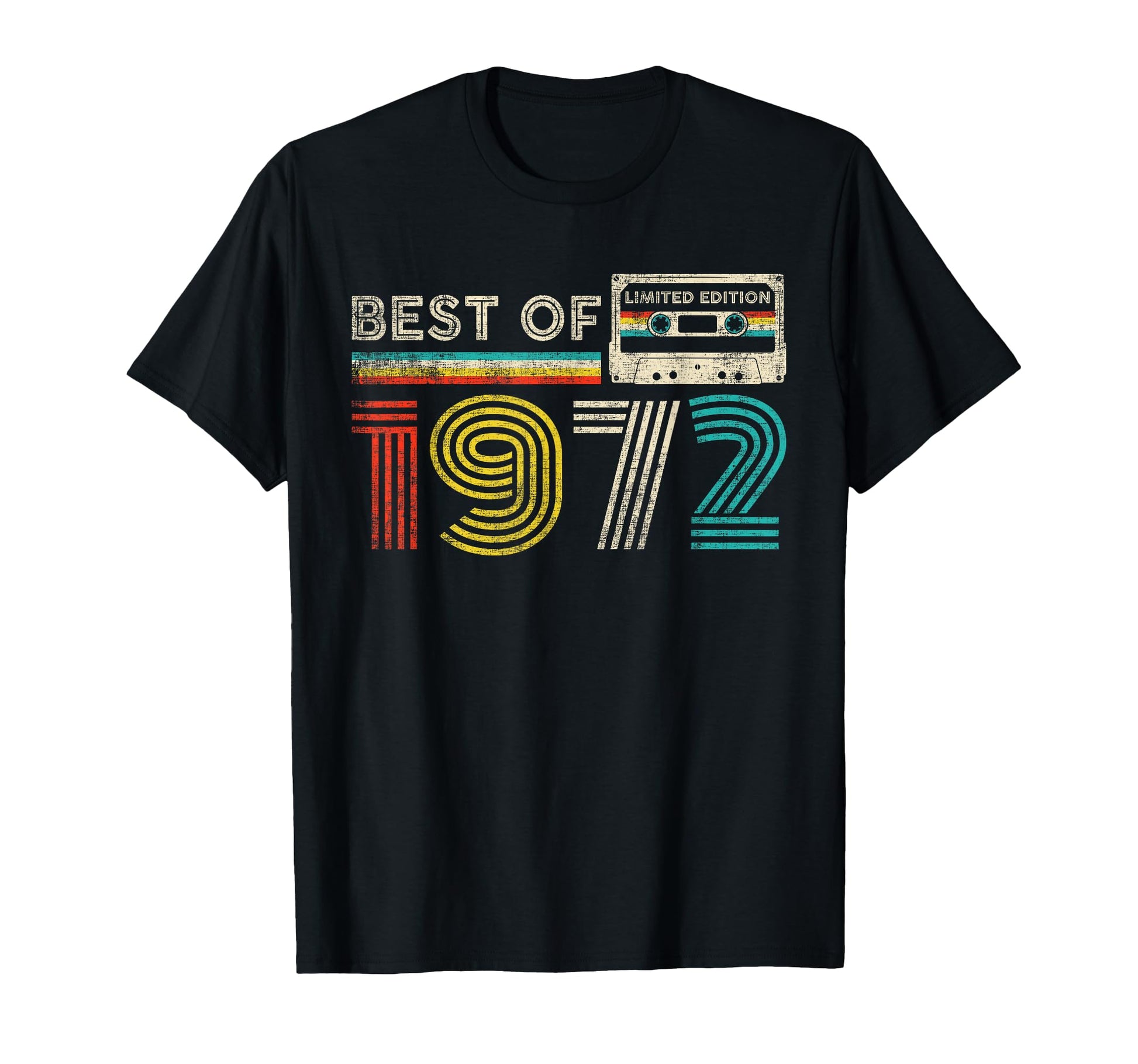 Best 1972 Birthday 1972 Cassette Tape T-Shirt - Streetwear Style Unisex - T-Shirt, Sweatshirt, Hoodie