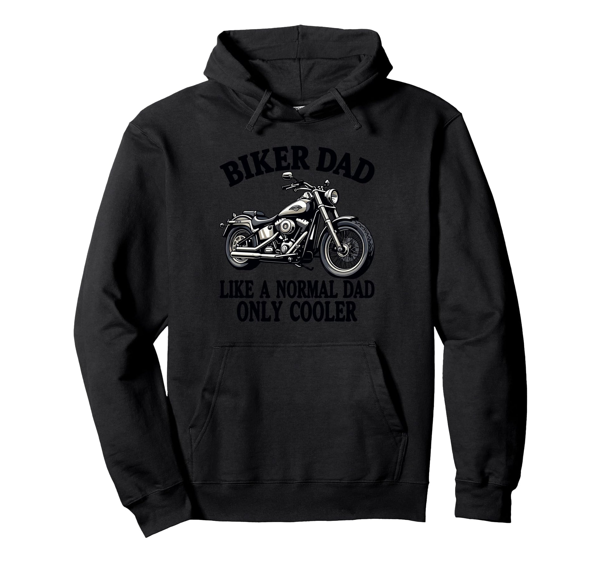 Father Rider Biker Dad Fathers Day Hoodie - Casual Everyday Wear Unisex - T-Shirt, Sweatshirt, Hoodie