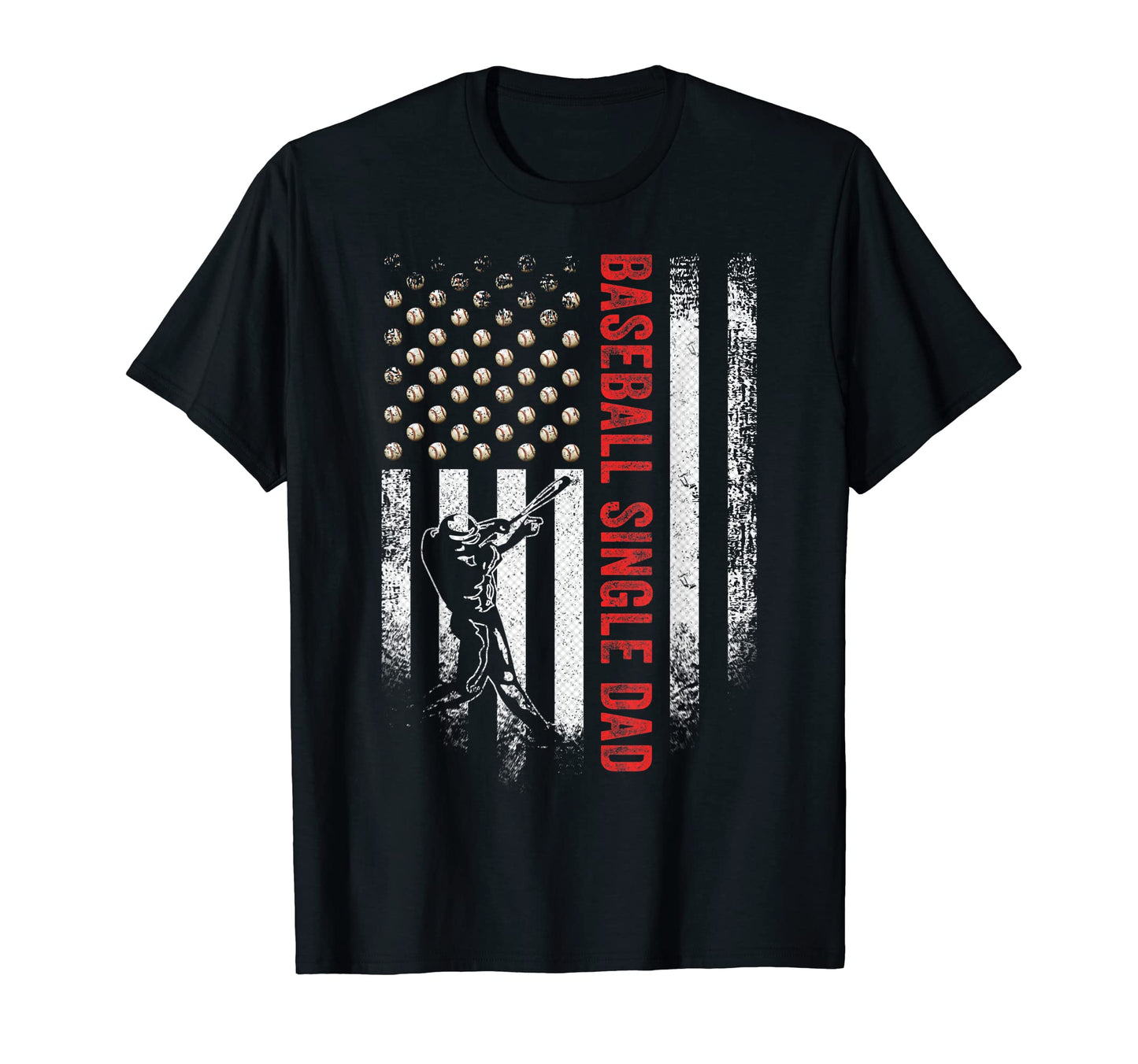 American Flag Proud Baseball Single T-Shirt - Aesthetic Graphic Men Women - T-Shirt, Sweatshirt, Hoodie