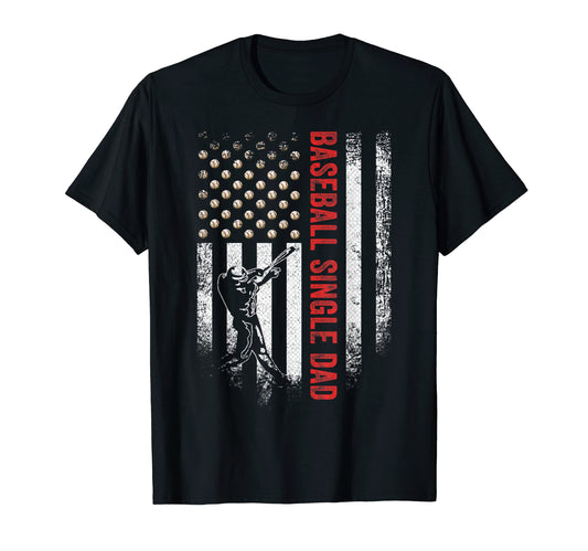 American Flag Proud Baseball Single T-Shirt - Aesthetic Graphic Men Women - T-Shirt, Sweatshirt, Hoodie