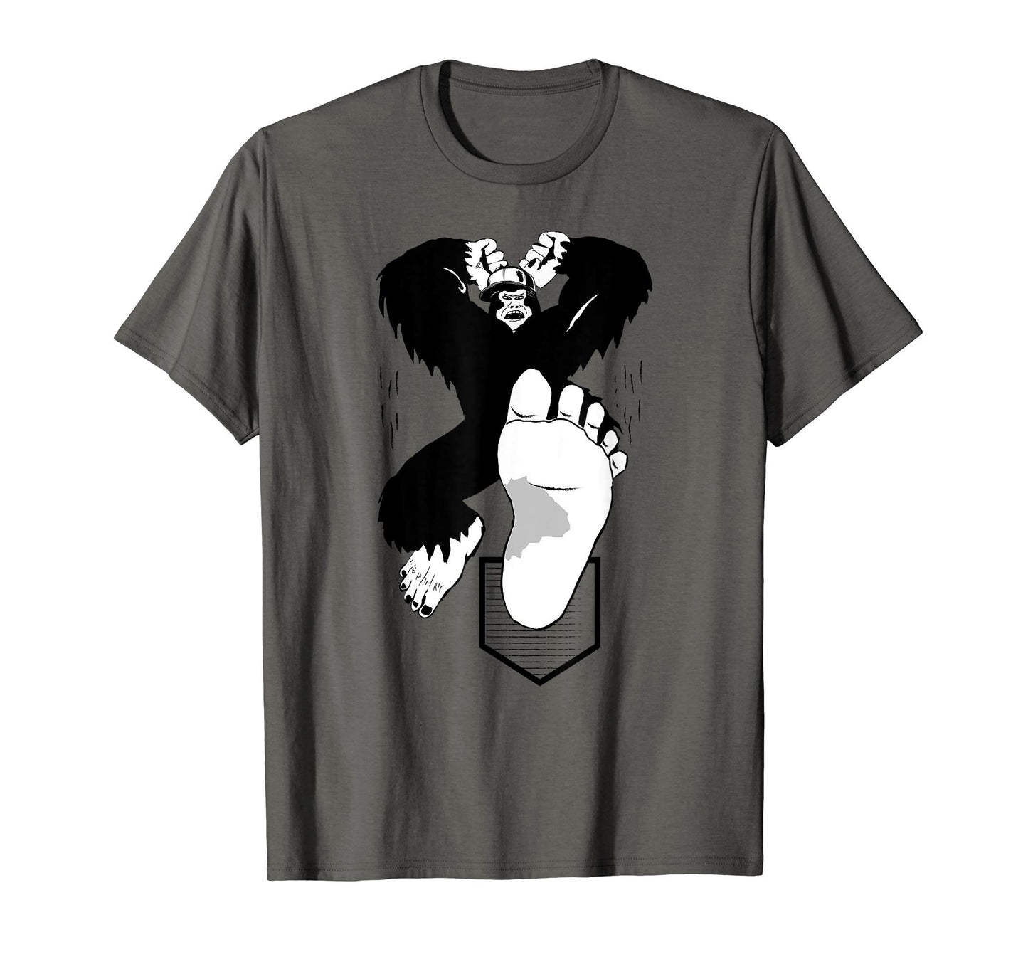 Bigfoot Baseball Player Funny T-Shirt - Trendy Graphic for Adults - T-Shirt, Sweatshirt, Hoodie