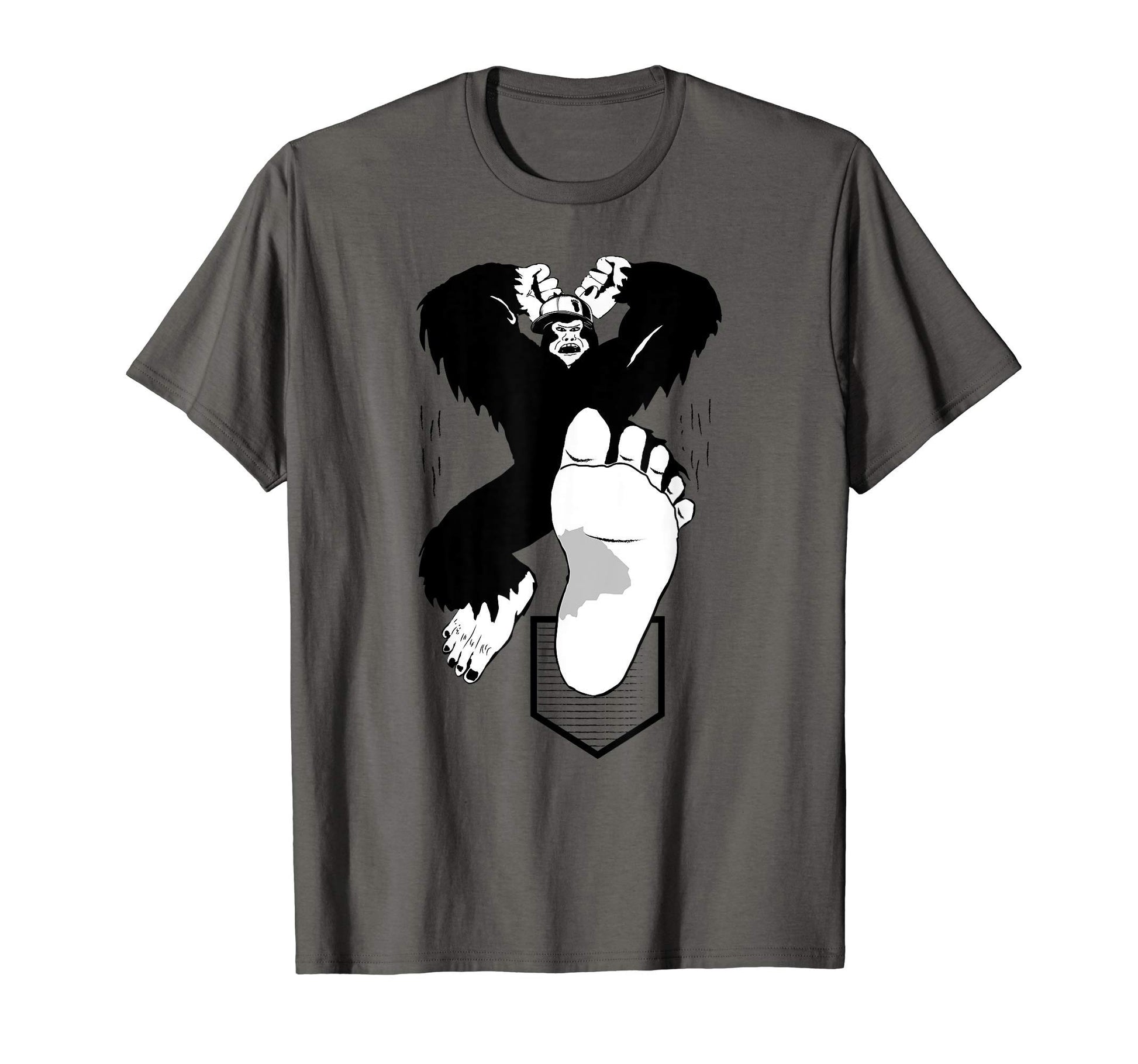 Bigfoot Baseball Player Funny T-Shirt - Trendy Graphic for Adults - T-Shirt, Sweatshirt, Hoodie
