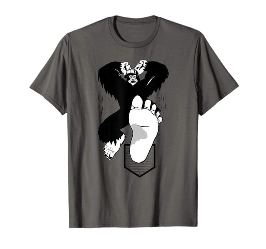 Bigfoot Baseball Player Funny T-Shirt - Trendy Graphic for Adults - T-Shirt, Sweatshirt, Hoodie