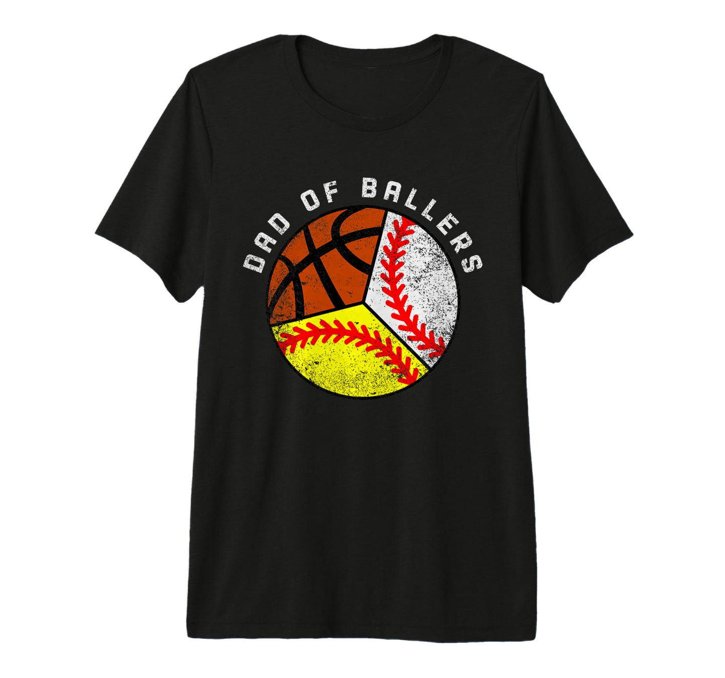 Mens Dad Ballers Funny Baseball T-Shirt - Novelty Apparel Men Women - T-Shirt, Sweatshirt, Hoodie