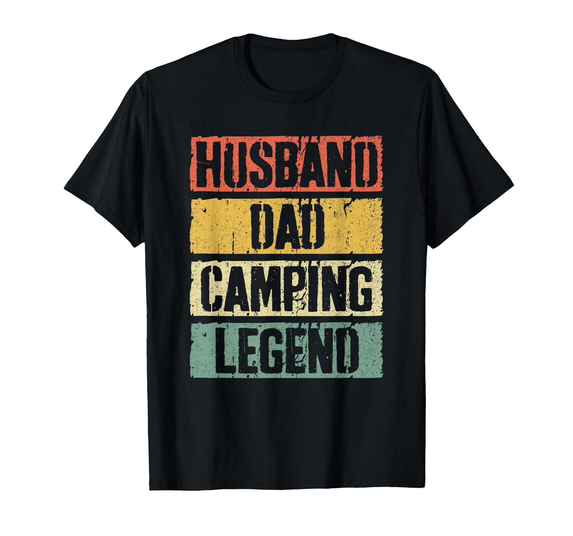 Husband Dad Camping Legend Fathers T-Shirt - Fun Novelty Design Men Women - T-Shirt, Sweatshirt, Hoodie