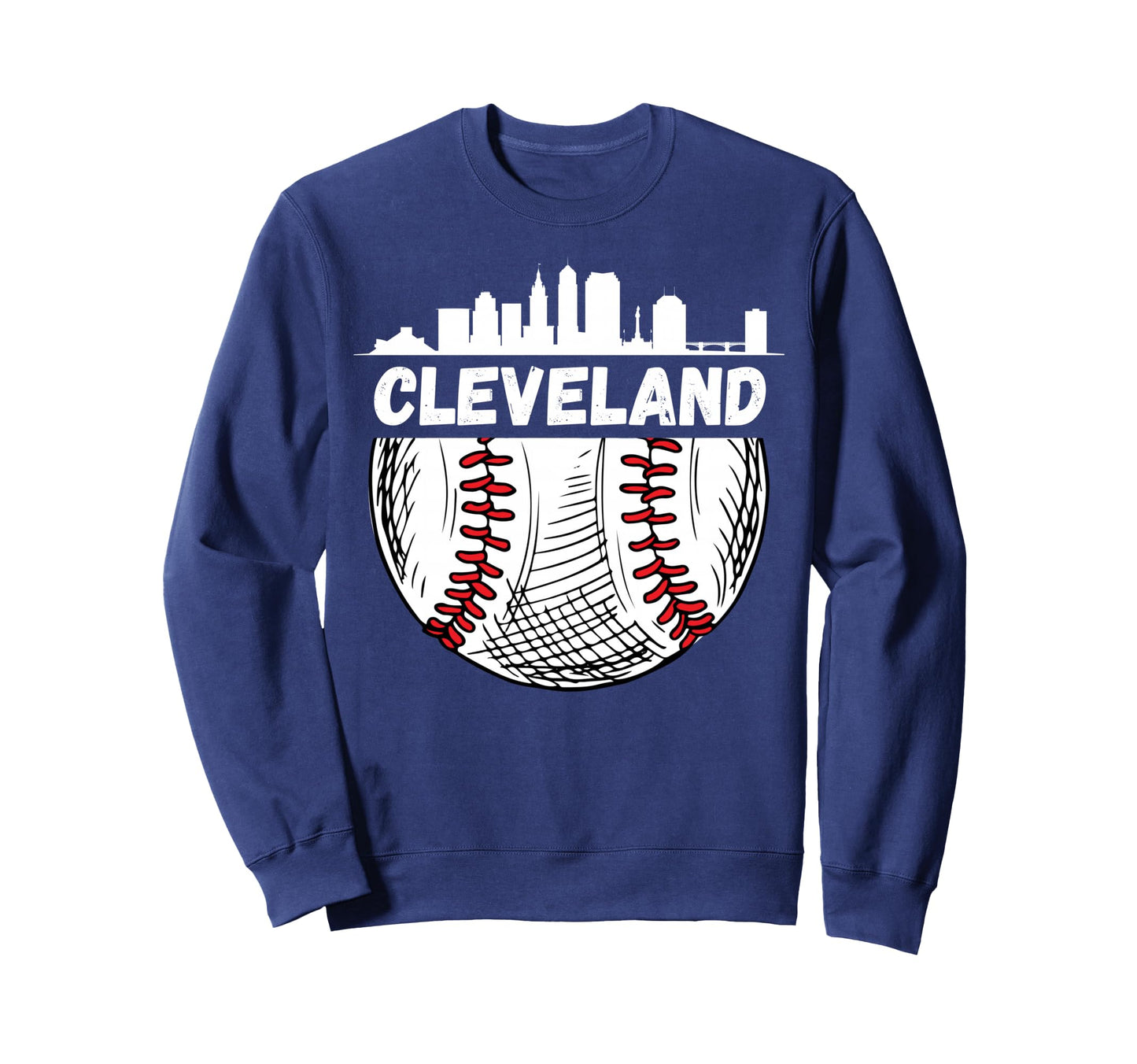Cleveland Baseball Skyline Sweatshirt - Trendy Graphic for Adults - T-Shirt, Sweatshirt, Hoodie