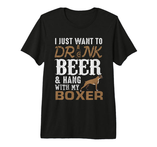 Boxer Dad Funny Fathers Day Dog Lover T-Shirt - Novelty Apparel Men Women - T-Shirt, Sweatshirt, Hoodie
