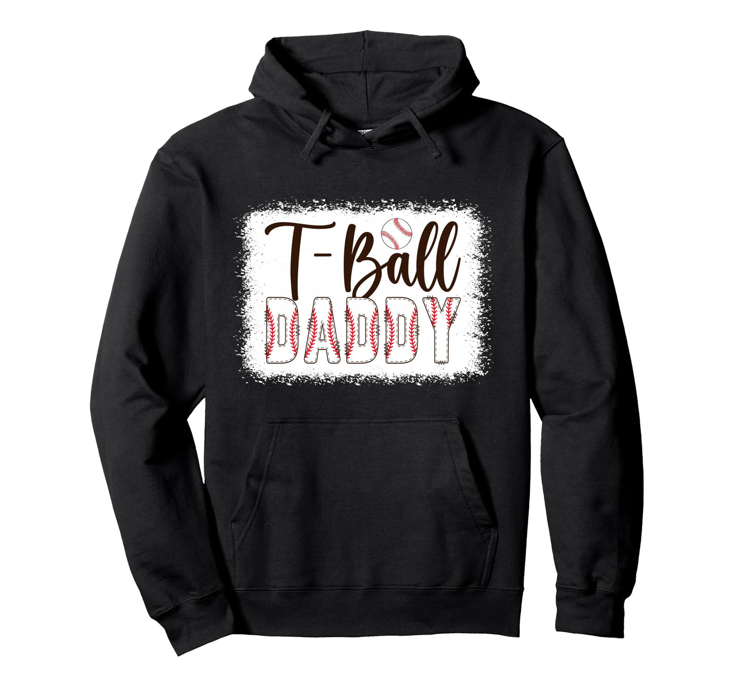 T Ball Daddy Baseball T Ball Player Ball Hoodie - Custom Art Print Unisex - T-Shirt, Sweatshirt, Hoodie