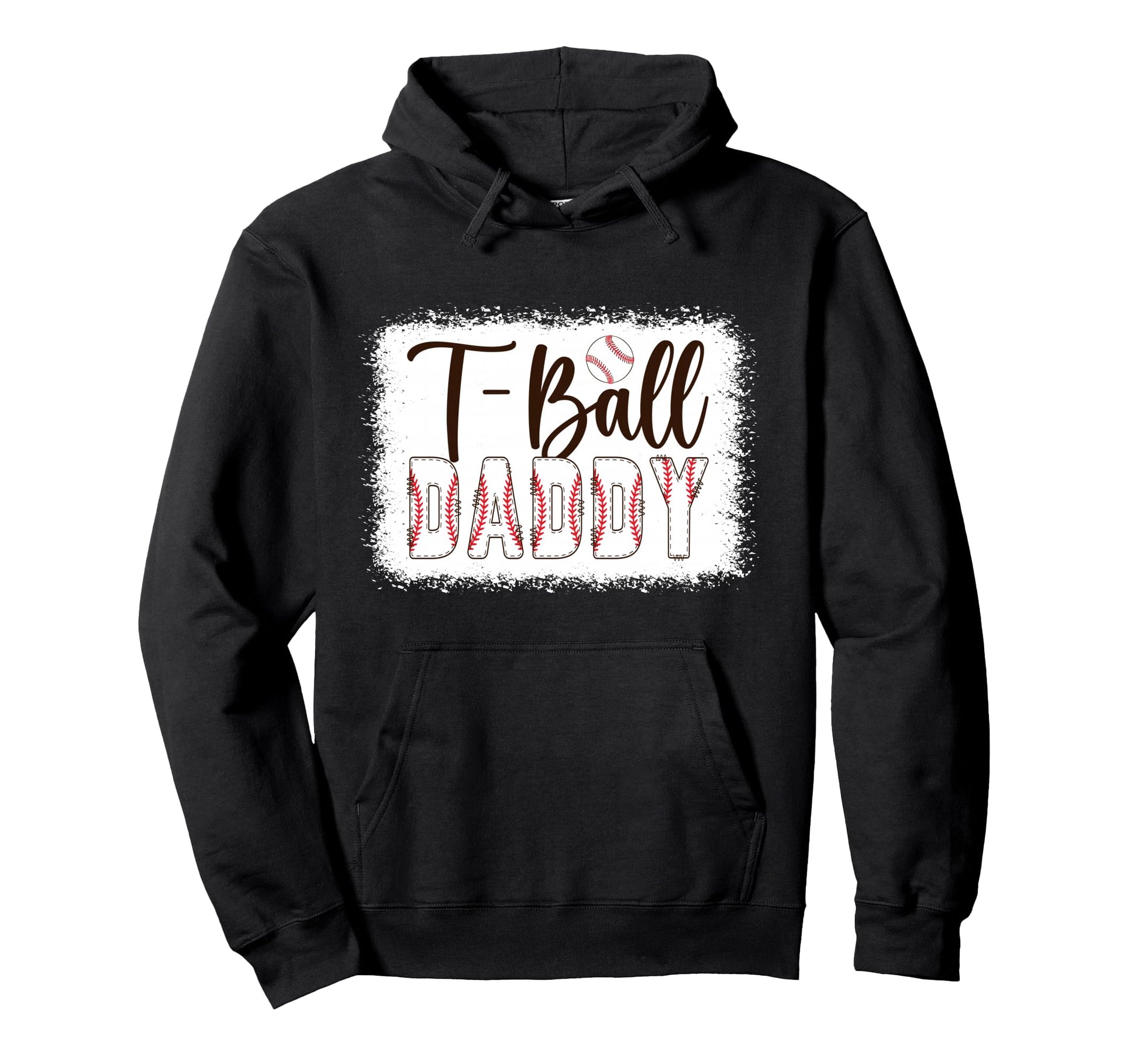 T Ball Daddy Baseball T Ball Player Ball Hoodie - Custom Art Print Unisex - T-Shirt, Sweatshirt, Hoodie