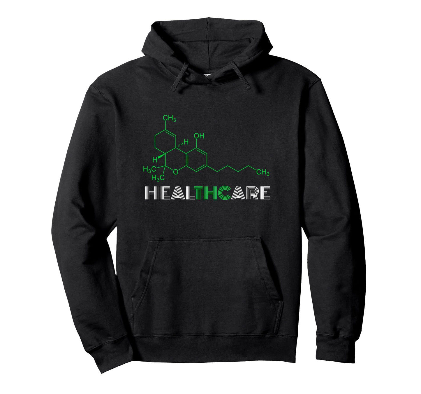 Thc Healthcare Thc Molecule Weed Hoodie - Aesthetic Graphic Men Women - T-Shirt, Sweatshirt, Hoodie