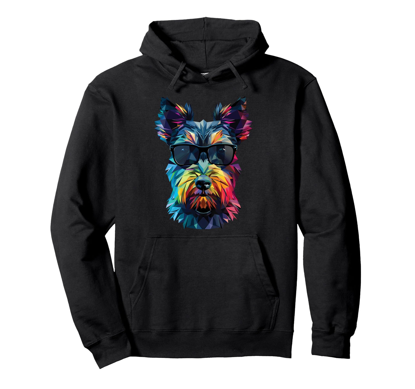 Dog Dad Mom Sunglasses Scottish Hoodie - Casual Everyday Wear Men Women - T-Shirt, Sweatshirt, Hoodie