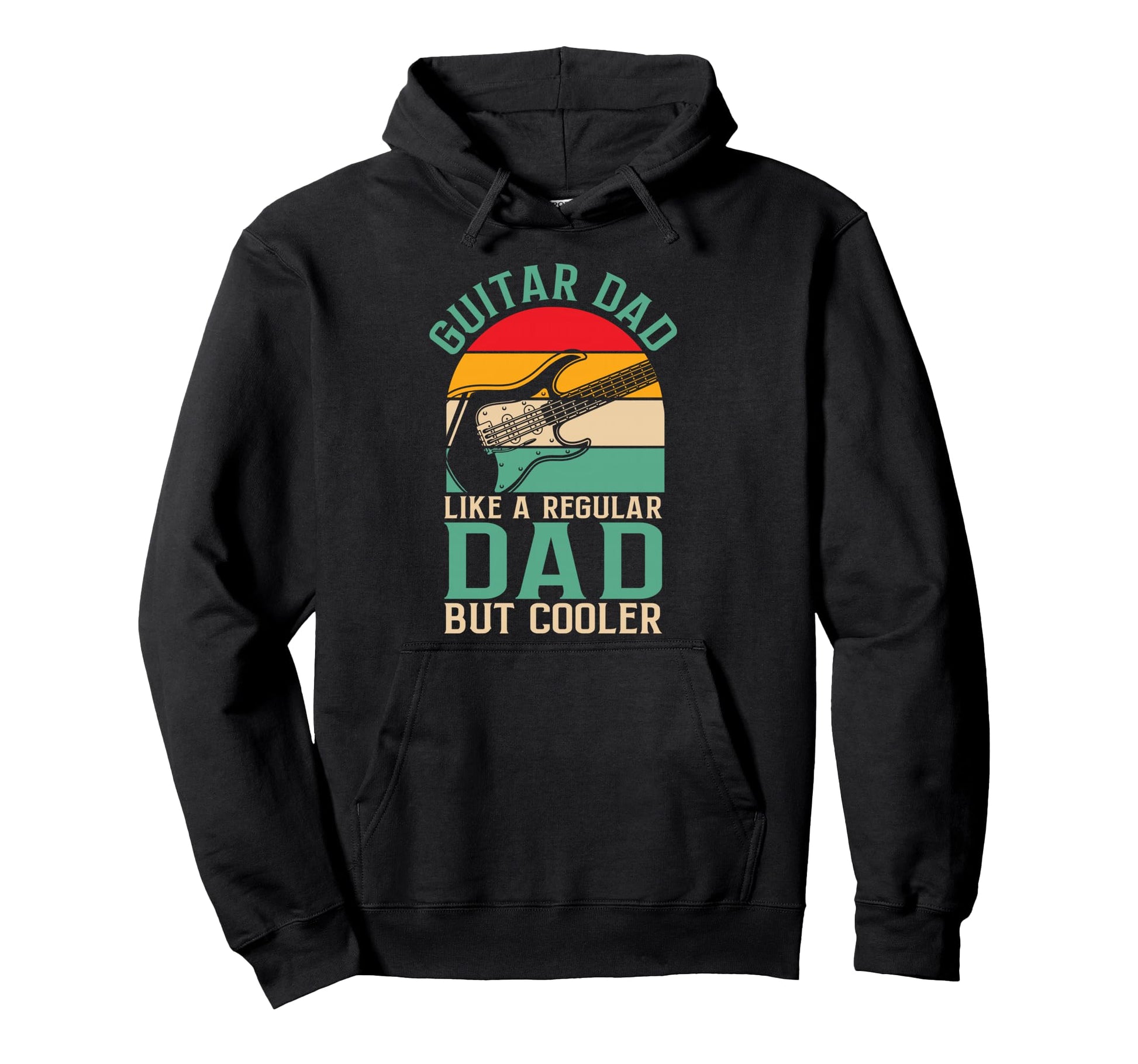 Fathers Day Guitar Dad Like Regular Hoodie - Minimalist Print for Adults - T-Shirt, Sweatshirt, Hoodie