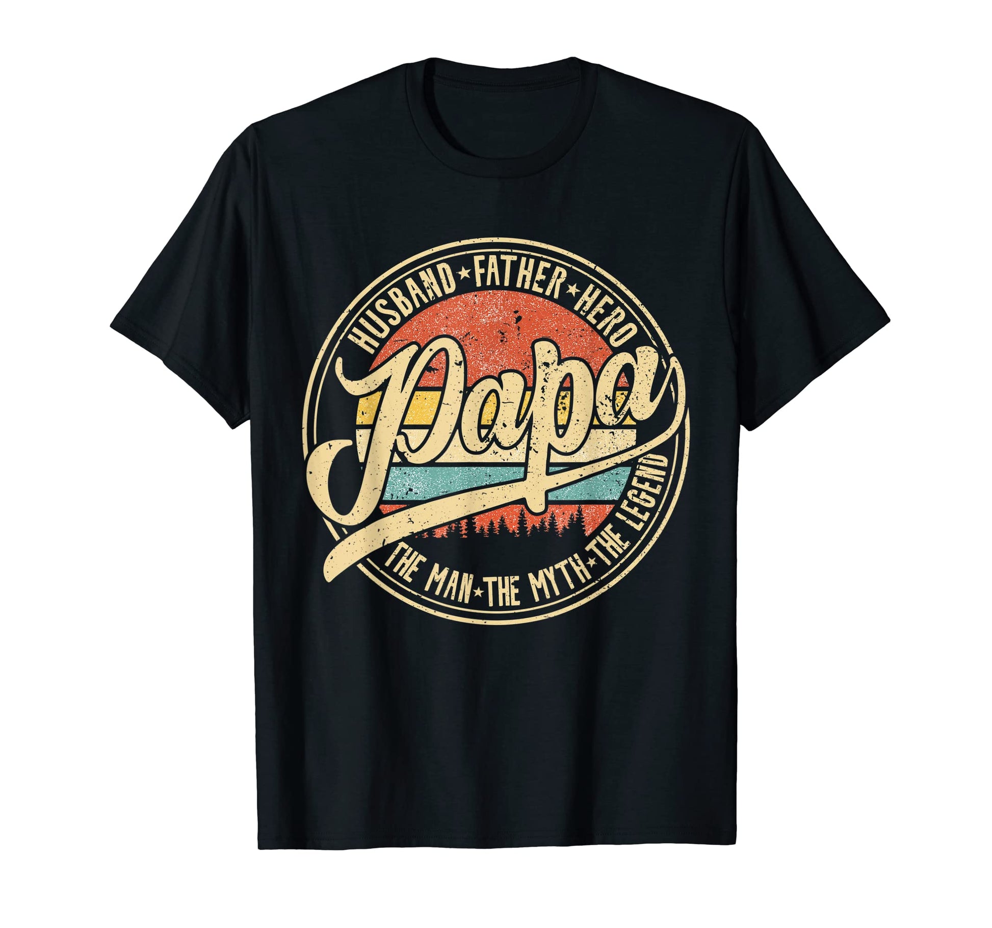Mens Dad Myth Legend Hero Husband T-Shirt - Casual Everyday Wear Men Women - T-Shirt, Sweatshirt, Hoodie