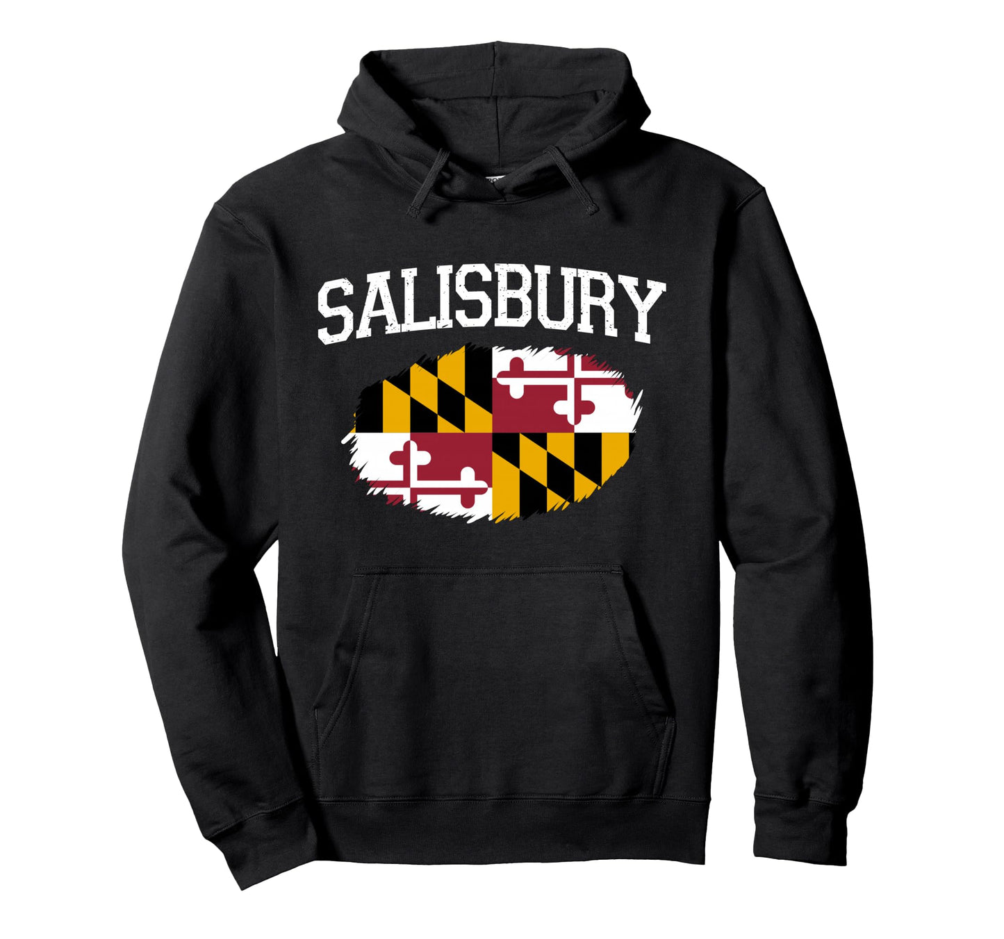 Salisbury Md Maryland Flag Usa Sports Hoodie - Fun Novelty Design Unisex - T-Shirt, Sweatshirt, Hoodie