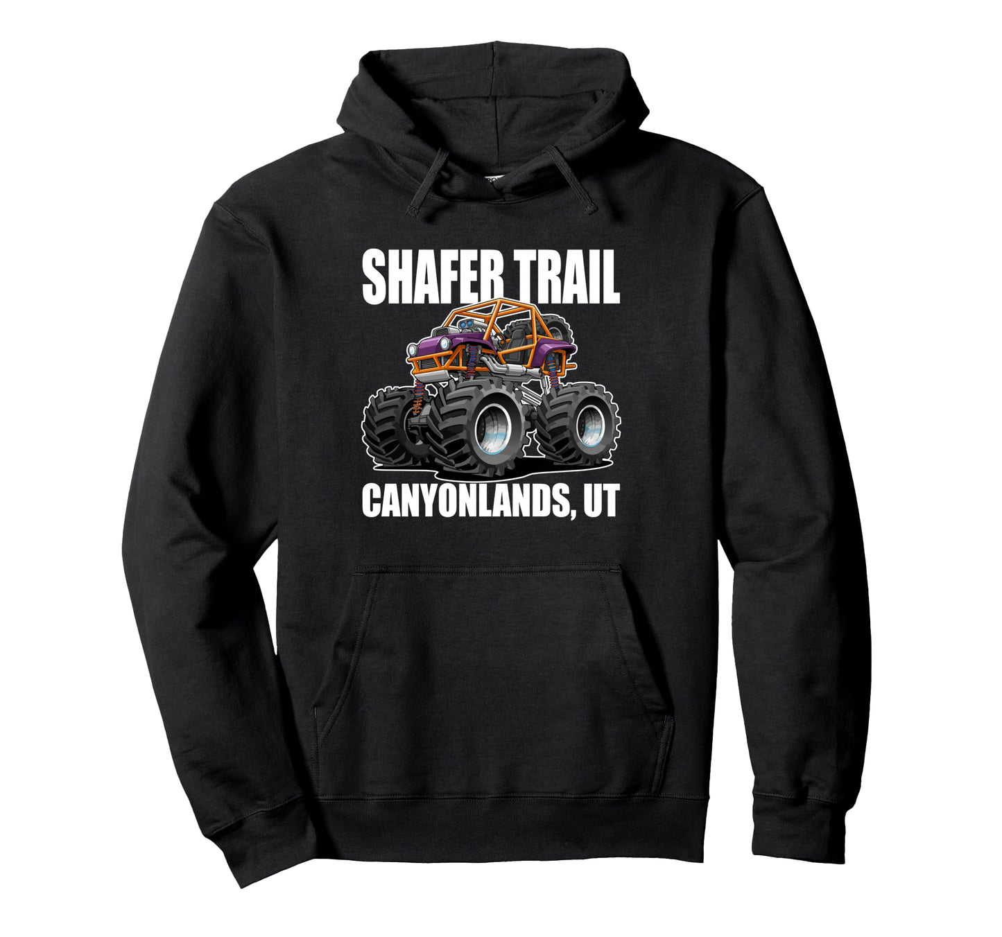 Shafer Trail Canyonlands Utah 4X4 Hoodie - Novelty Apparel for Adults - T-Shirt, Sweatshirt, Hoodie