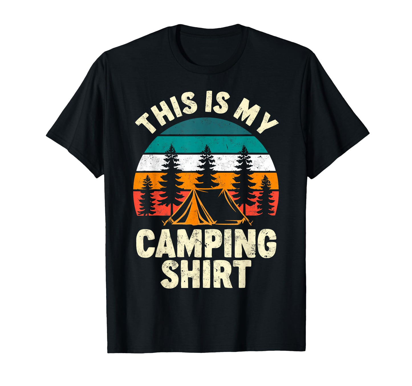 This Is My Camping Mountain Hiking T-Shirt - Custom Art Print for Adults - T-Shirt, Sweatshirt, Hoodie