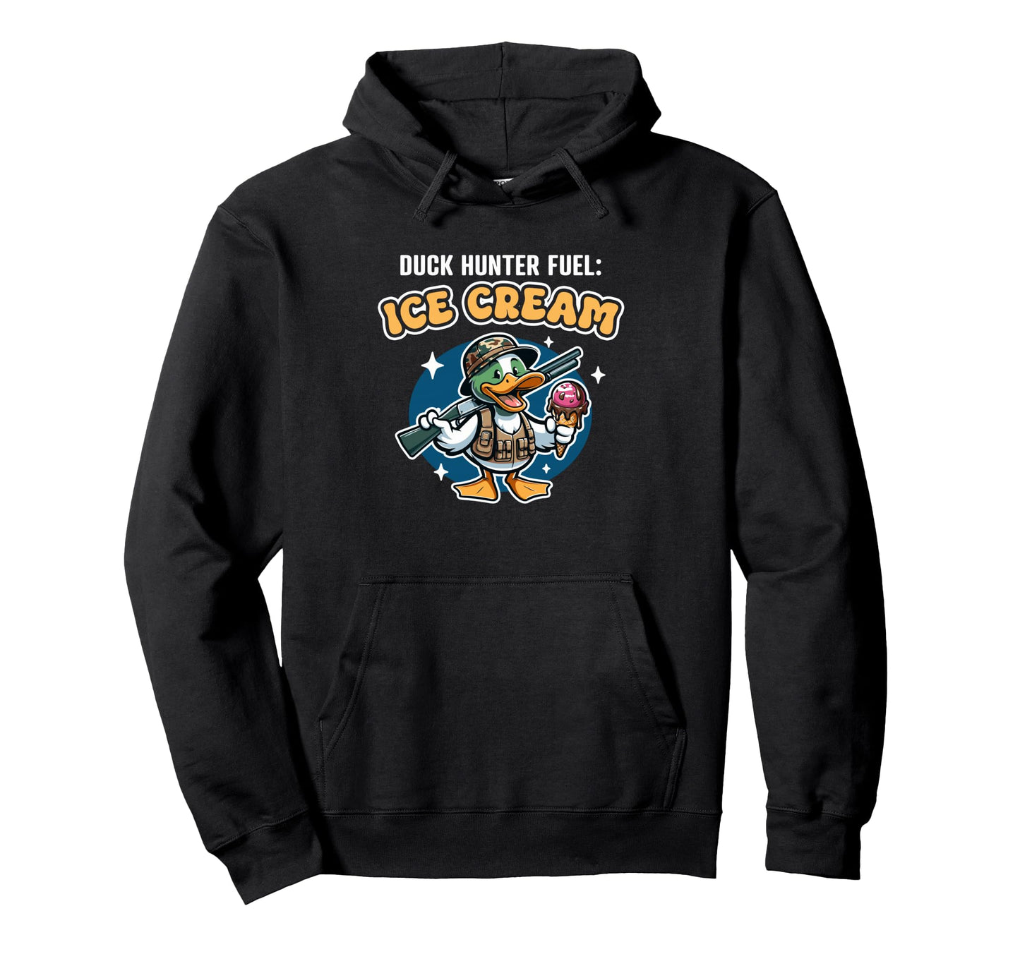 Duck Hunter Fuel Ice Cream Funny Duck Hoodie - Aesthetic Graphic Unisex - T-Shirt, Sweatshirt, Hoodie