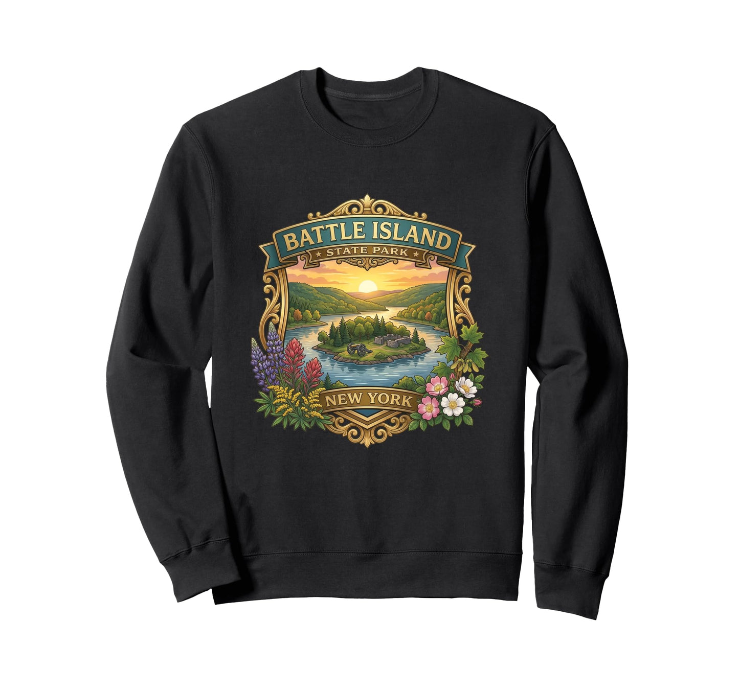 Battle Island State Park New York Sweatshirt - Streetwear Style Men Women - T-Shirt, Sweatshirt, Hoodie