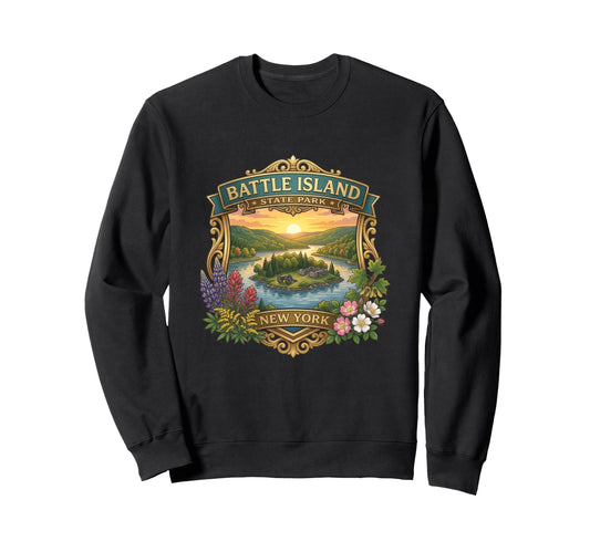 Battle Island State Park New York Sweatshirt - Streetwear Style Men Women - T-Shirt, Sweatshirt, Hoodie