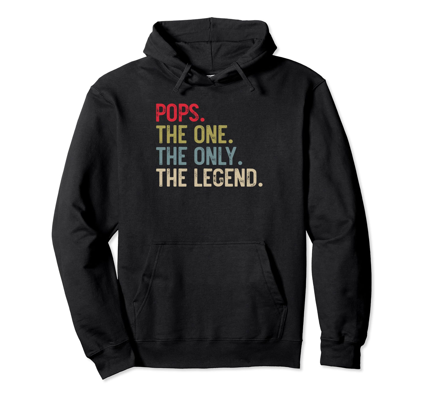 Mens Pops One Only Legend Papa Grandpa Hoodie - Trendy Graphic Men Women - T-Shirt, Sweatshirt, Hoodie