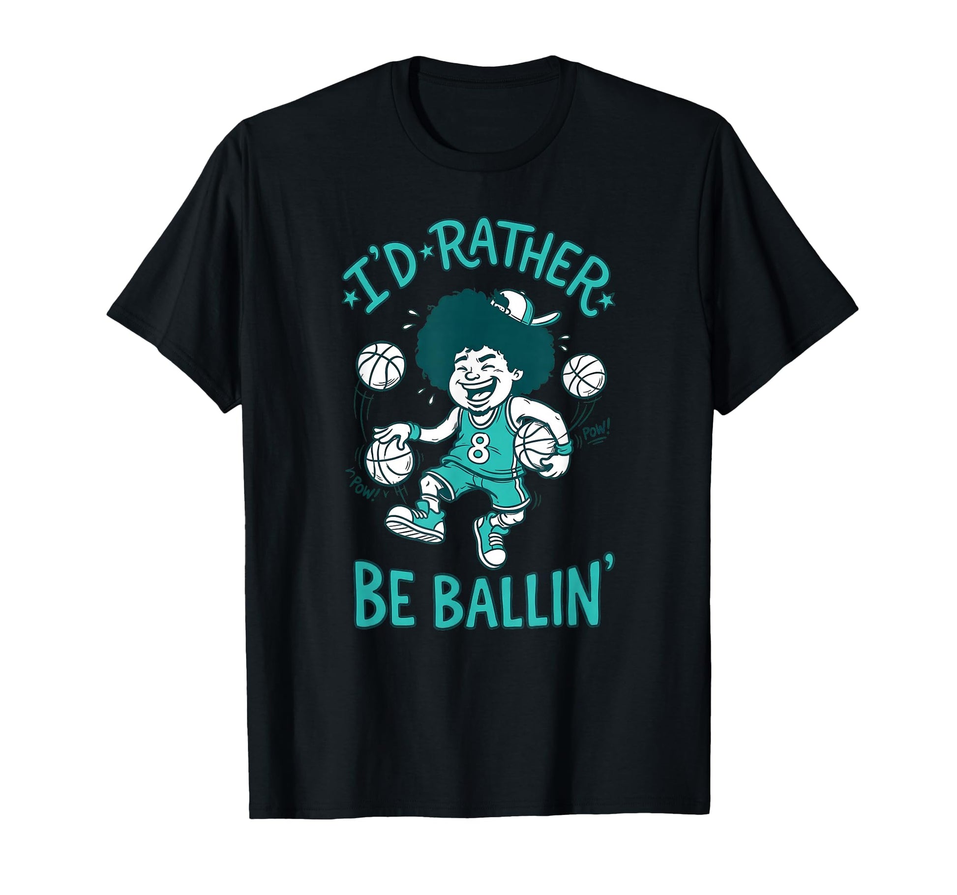 Id Rather Be Ballin Basketball Player T-Shirt - Unique Graphic for Adults - T-Shirt, Sweatshirt, Hoodie