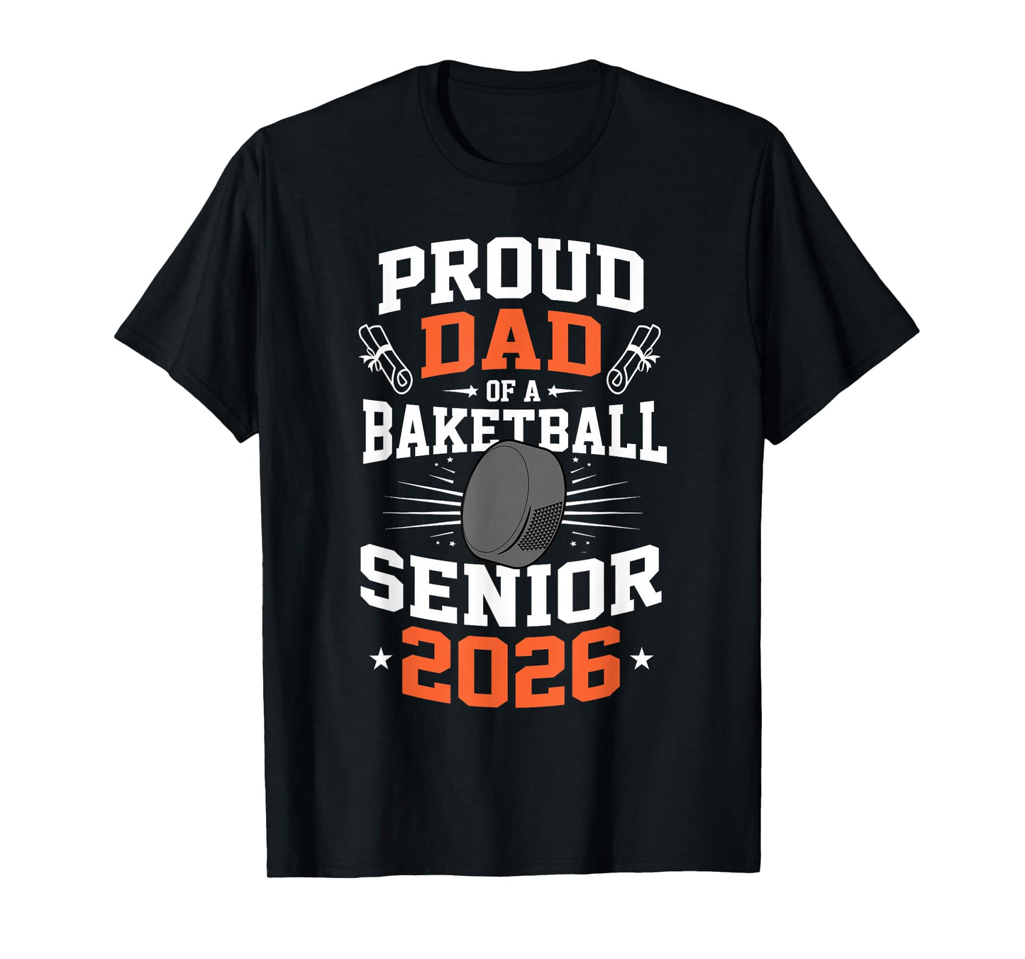 Proud Dad Hockey Senior 2026 Graduation T-Shirt - Unique Graphic Men Women - T-Shirt, Sweatshirt, Hoodie