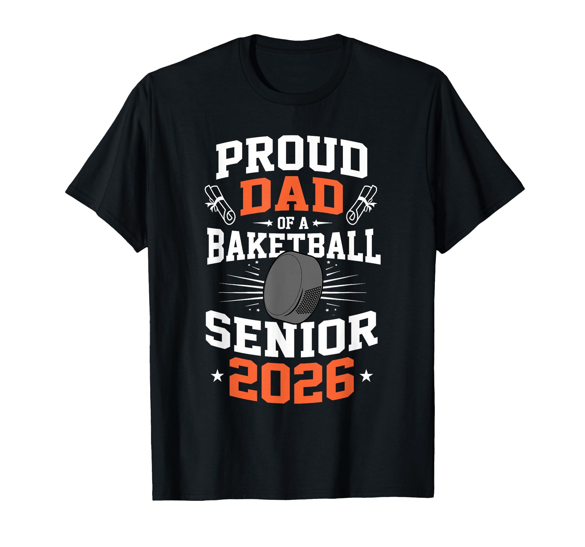 Proud Dad Hockey Senior 2026 Graduation T-Shirt - Unique Graphic Men Women - T-Shirt, Sweatshirt, Hoodie