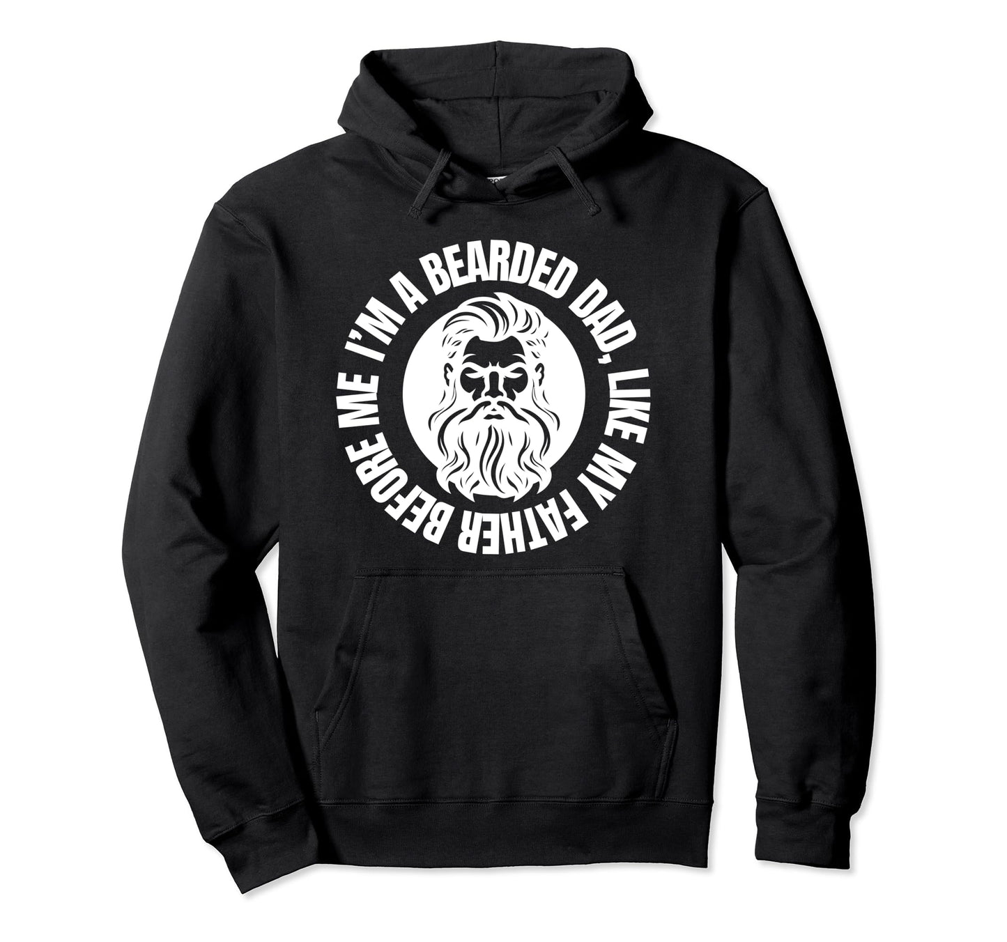 Funny Beard Fathers Gift Tattoo Hoodie - Casual Everyday Wear Unisex - T-Shirt, Sweatshirt, Hoodie