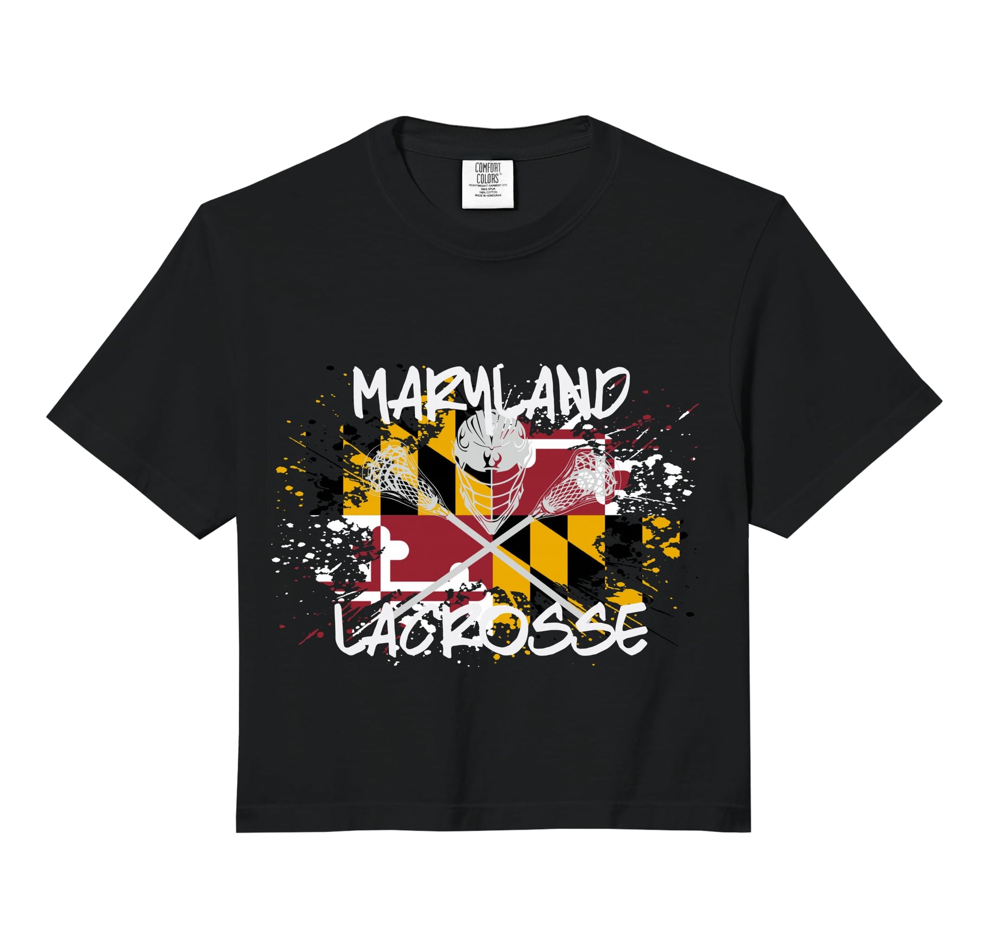 Maryland Lacrosse Dad Sticks Crossed Lax Hoodie - Graphic Print Unisex - T-Shirt, Sweatshirt, Hoodie