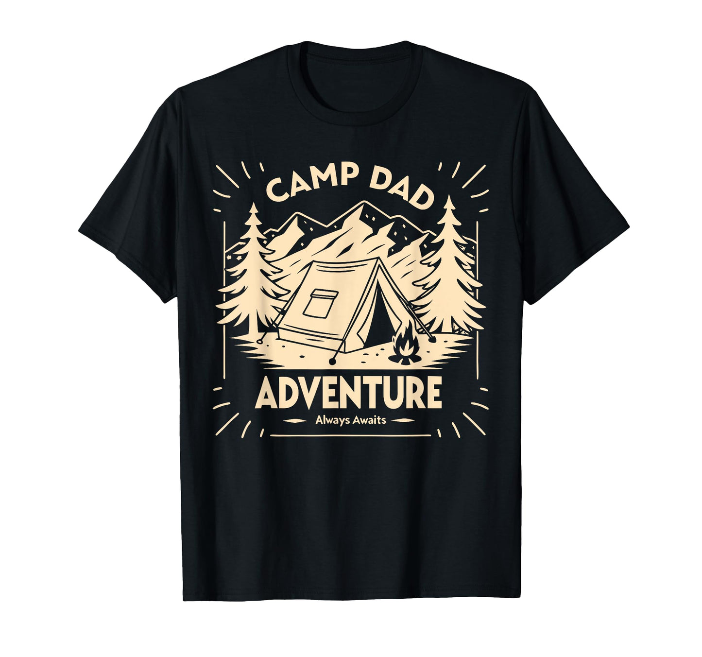 Camping Adventure Always Awaits T-Shirt - Casual Everyday Wear Men Women - T-Shirt, Sweatshirt, Hoodie