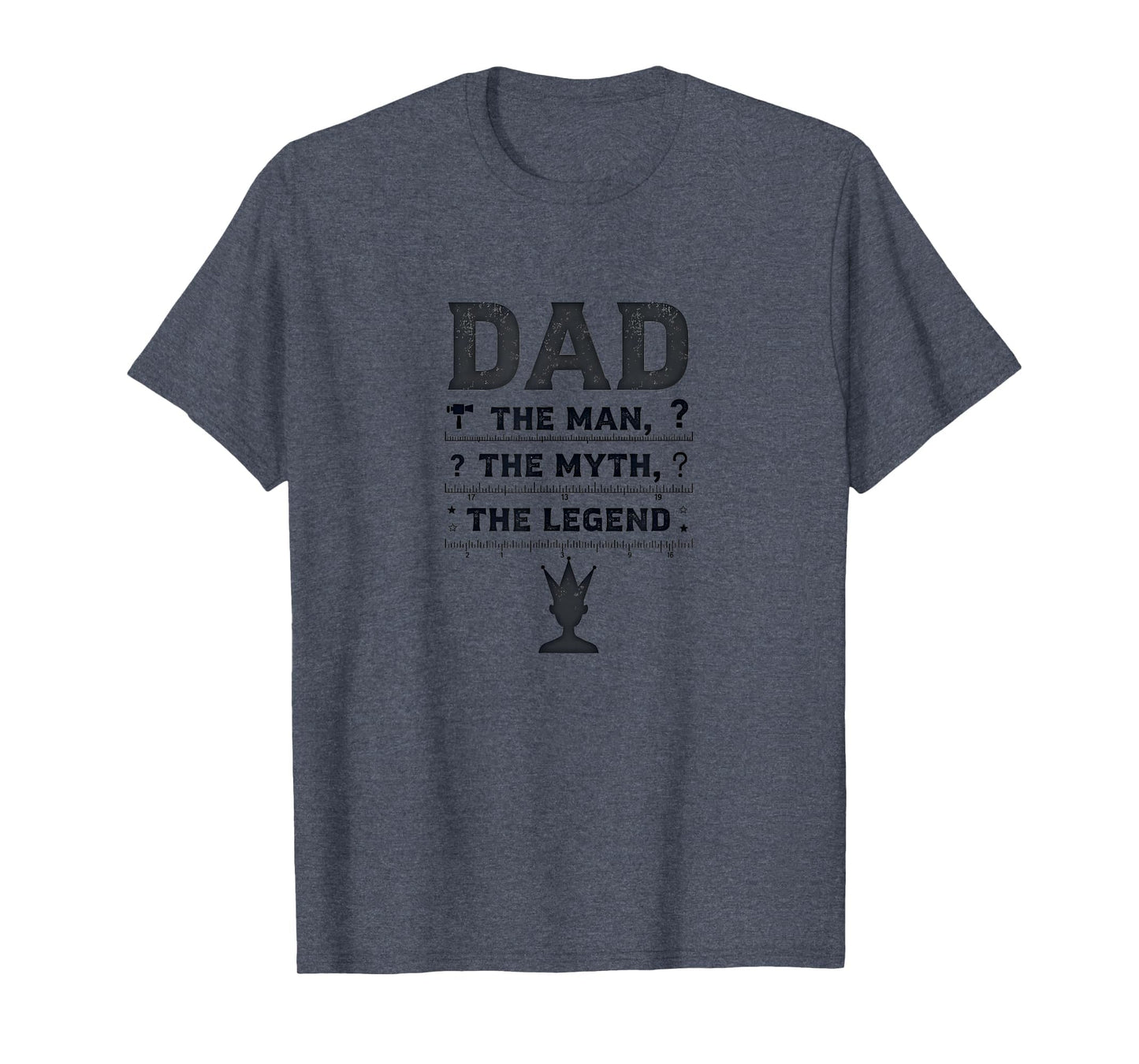 Funny Dads Dad Myth Legend Crown T-Shirt - Streetwear Style for Adults - T-Shirt, Sweatshirt, Hoodie