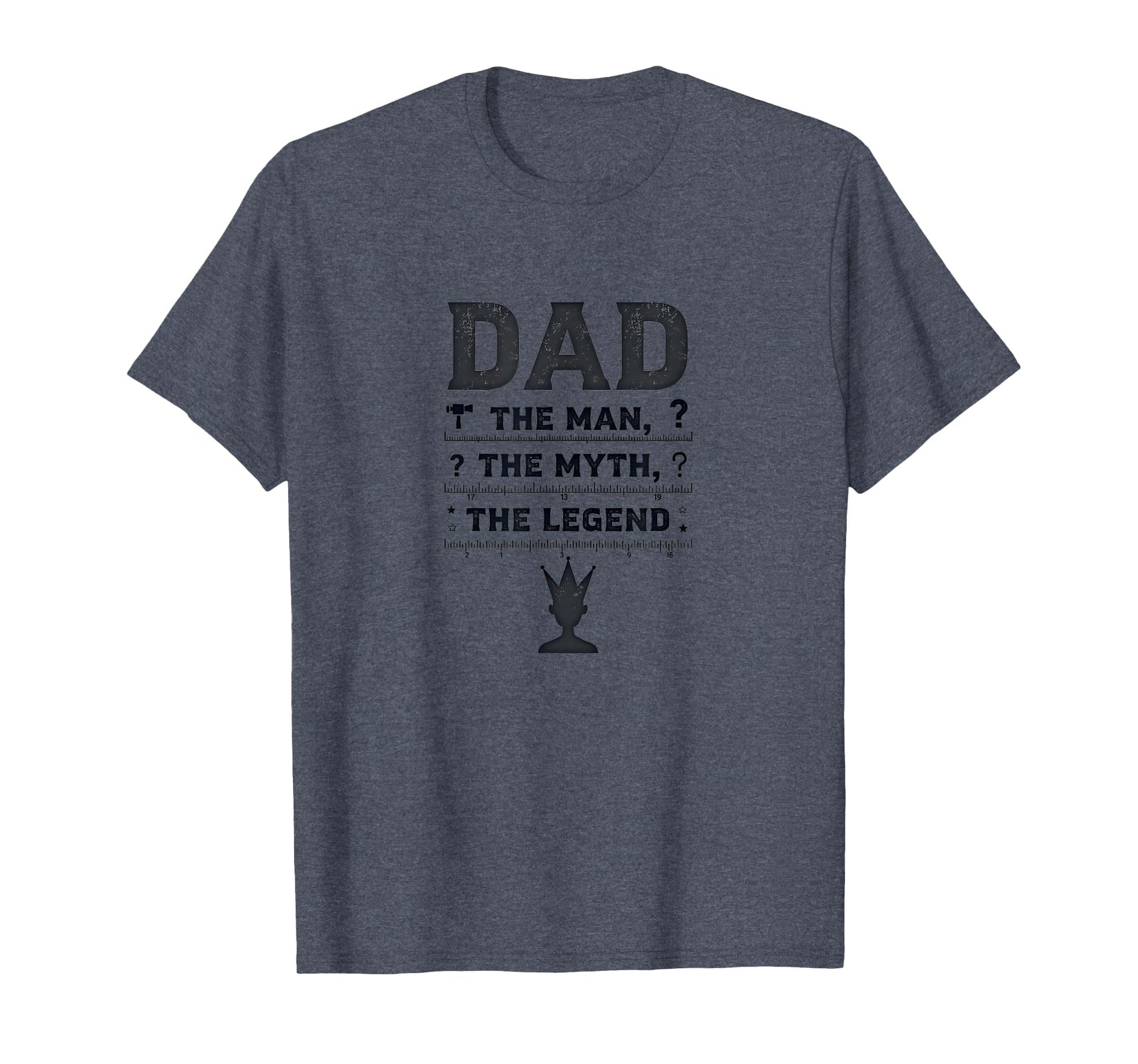 Funny Dads Dad Myth Legend Crown T-Shirt - Streetwear Style for Adults - T-Shirt, Sweatshirt, Hoodie
