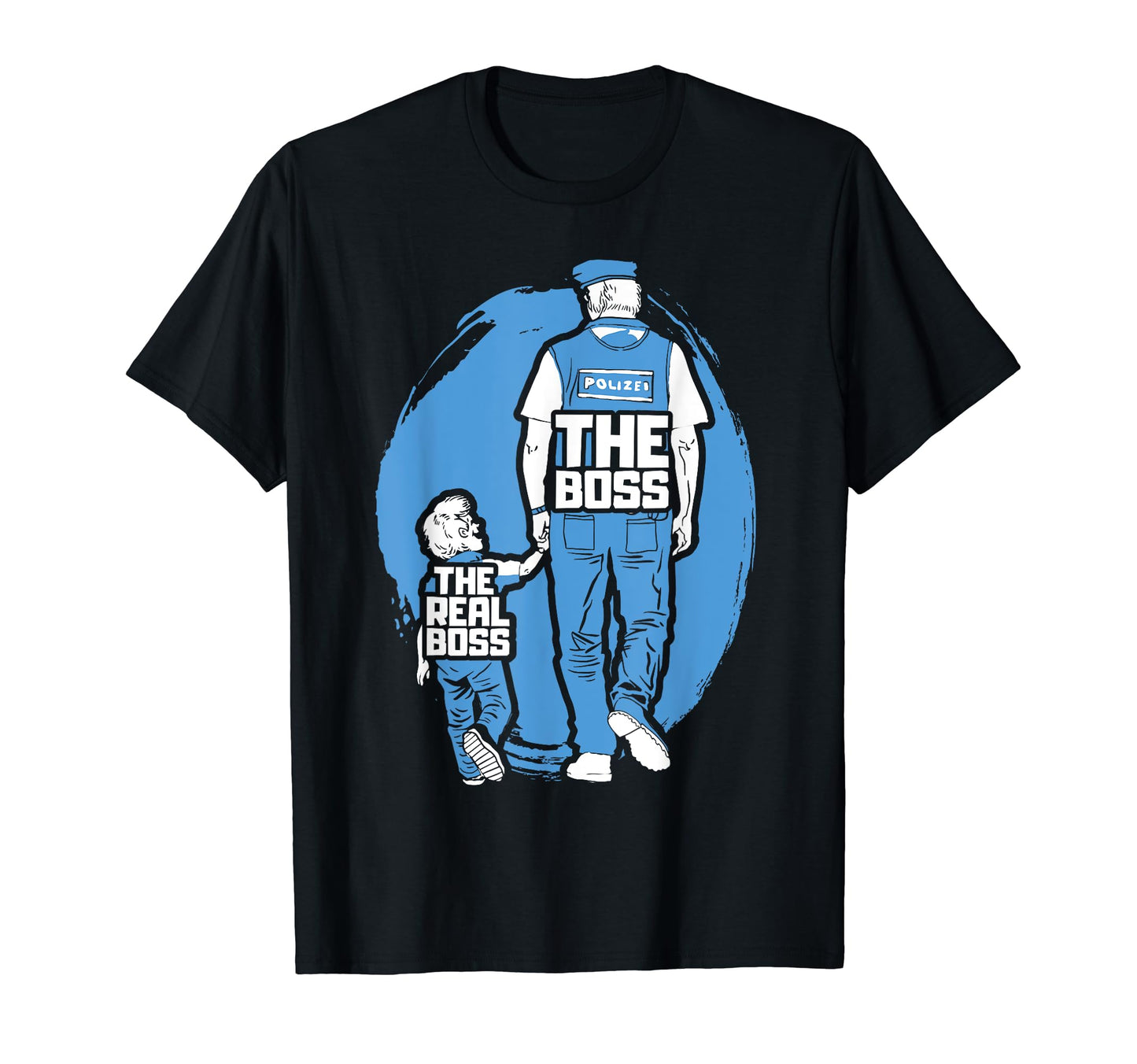 Dad And Son Police Father Son T-Shirt - Custom Art Print for Adults - T-Shirt, Sweatshirt, Hoodie