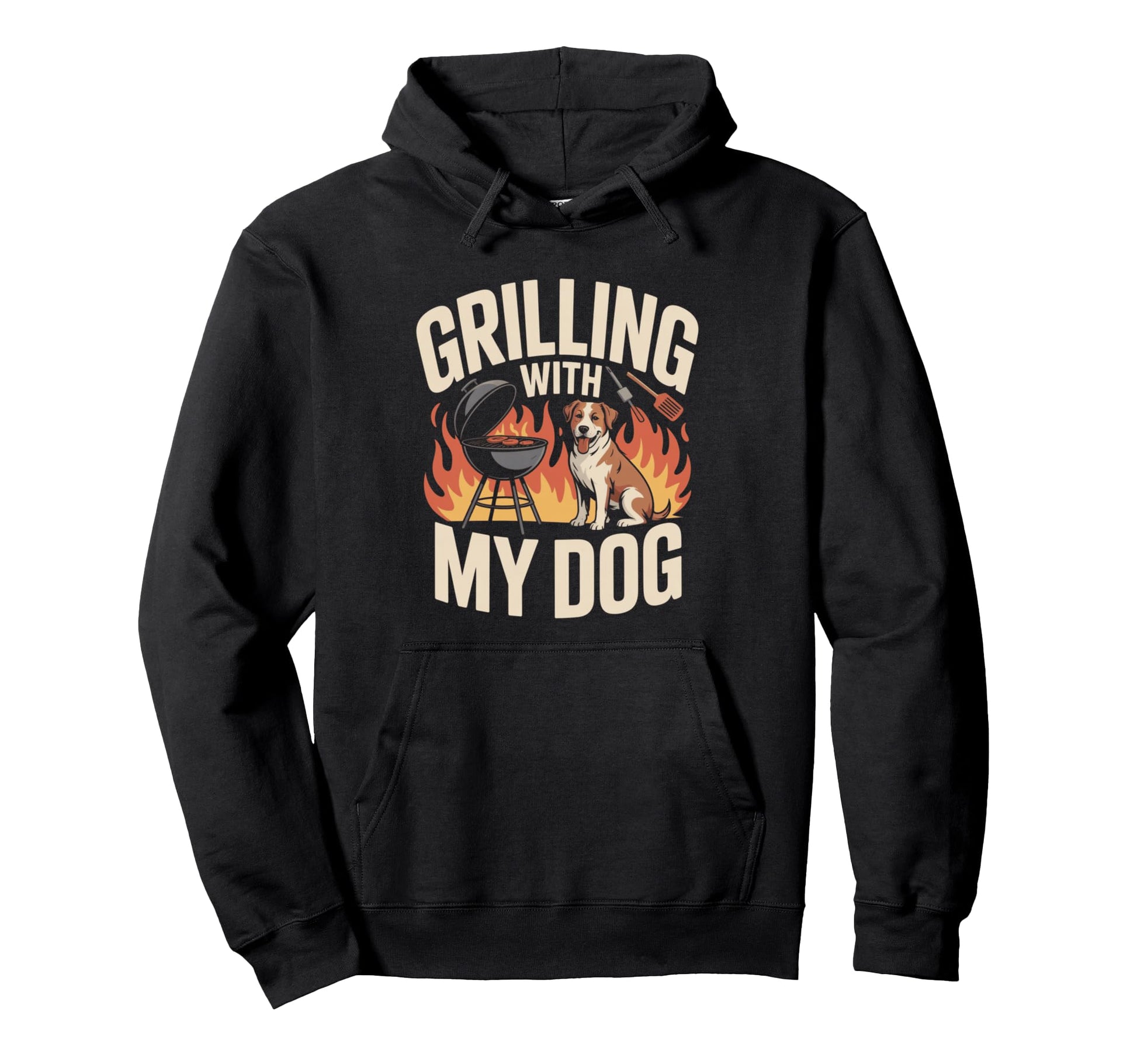 Grilling My Dog Funny Bbq Cookout Lover Hoodie - Aesthetic Graphic Unisex - T-Shirt, Sweatshirt, Hoodie