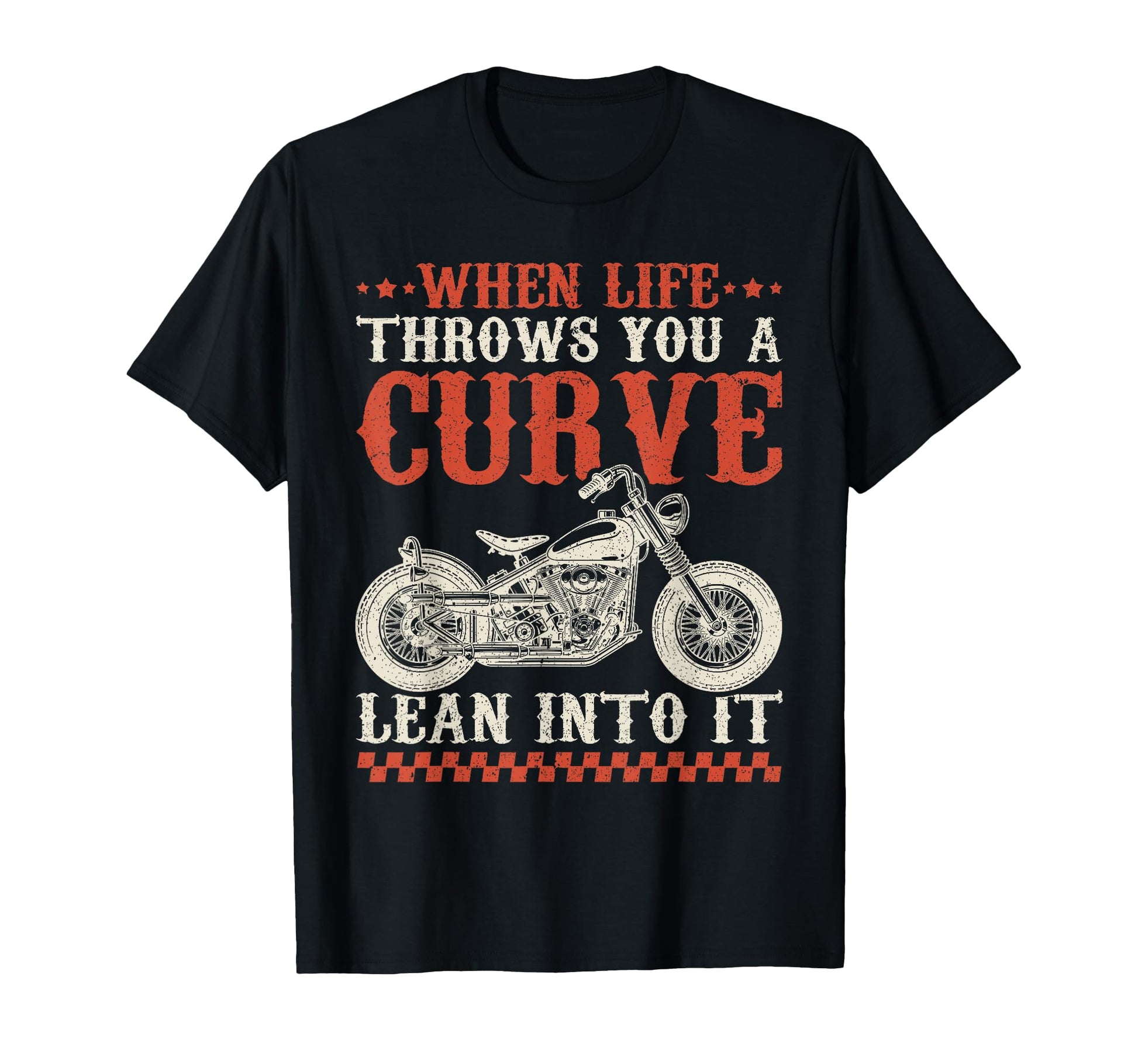 Motorcycle Biker When Life Throws You T-Shirt - Minimalist Print Unisex - T-Shirt, Sweatshirt, Hoodie