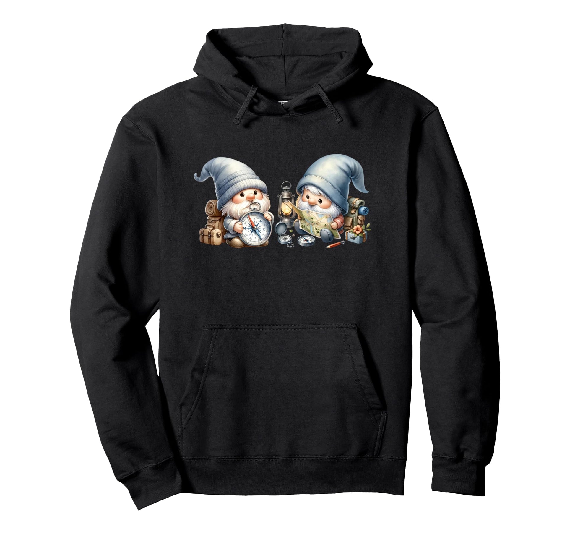 Funny Camping Dad Gnome Outdoor Hoodie - Trendy Graphic Men Women - T-Shirt, Sweatshirt, Hoodie