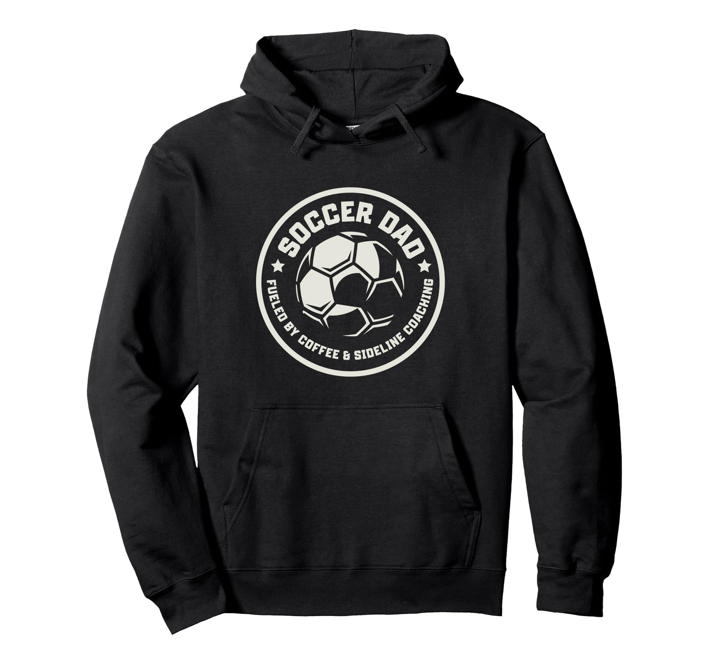 Soccer Dad Fueled Coffee Sideline Hoodie - Aesthetic Graphic Unisex - T-Shirt, Sweatshirt, Hoodie