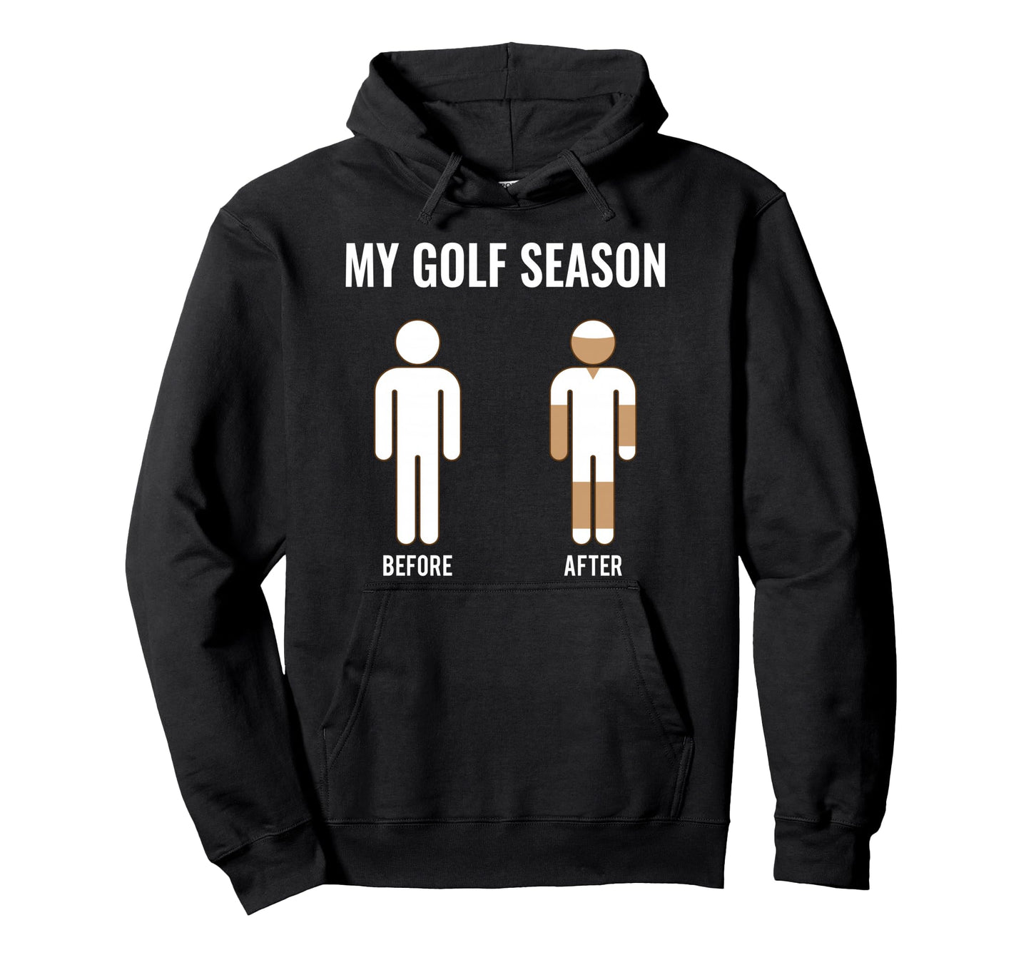 My Golf Season Funny Summer Golfing Hoodie - Minimalist Print for Adults - T-Shirt, Sweatshirt, Hoodie