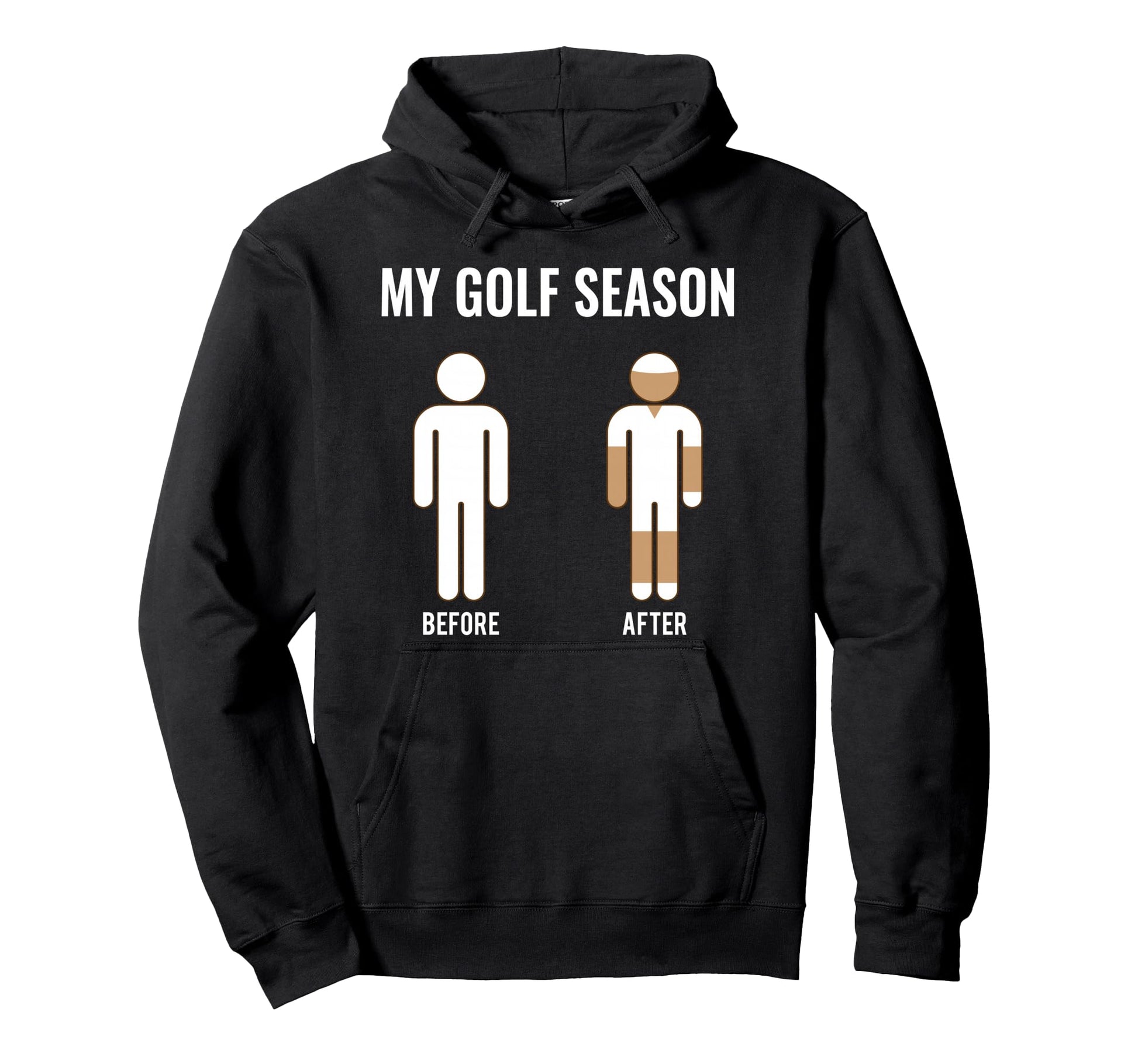 My Golf Season Funny Summer Golfing Hoodie - Minimalist Print for Adults - T-Shirt, Sweatshirt, Hoodie