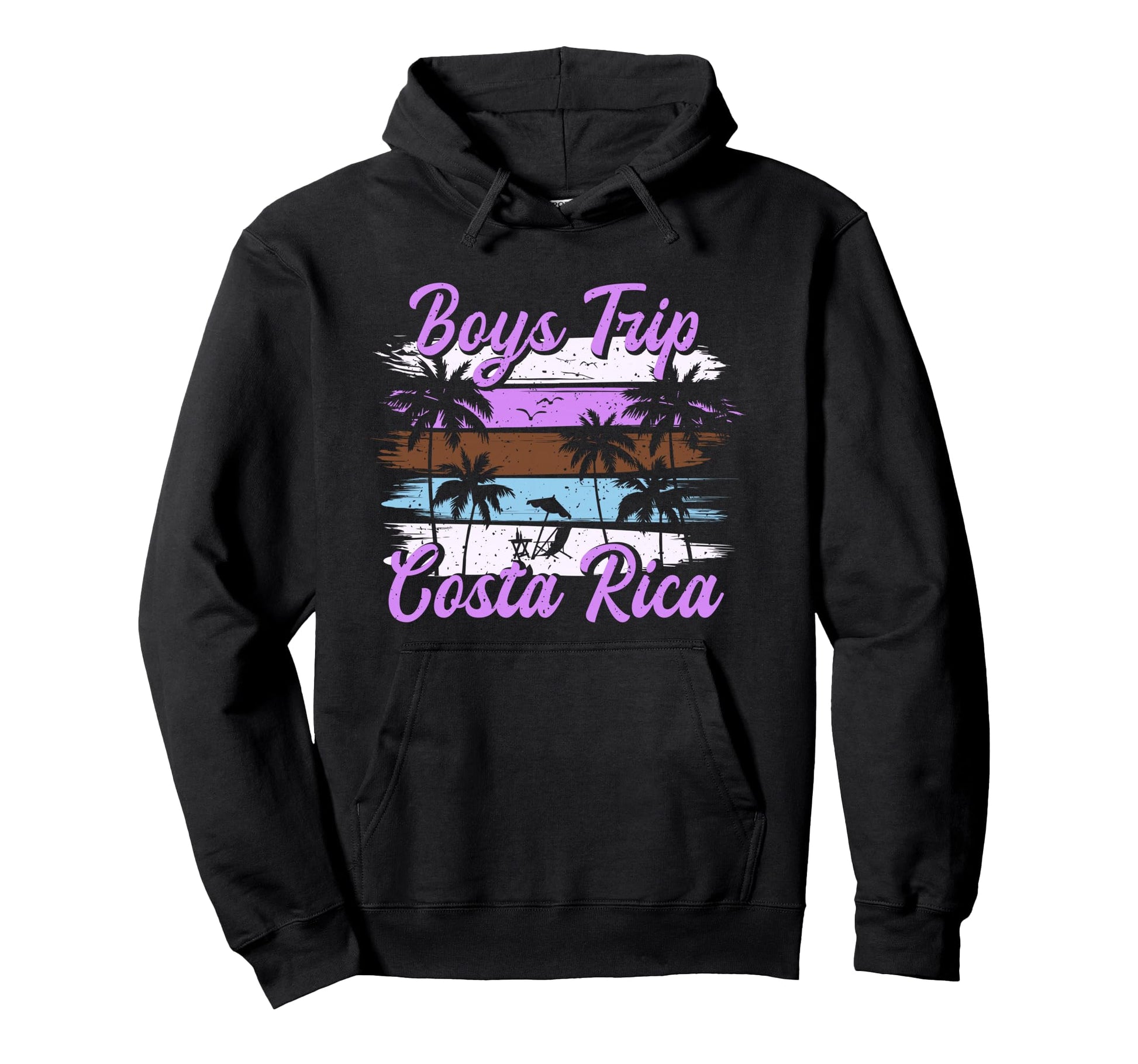 Costa Rica Guys Trip Mens Matching Hoodie - Fun Novelty Design for Adults - T-Shirt, Sweatshirt, Hoodie