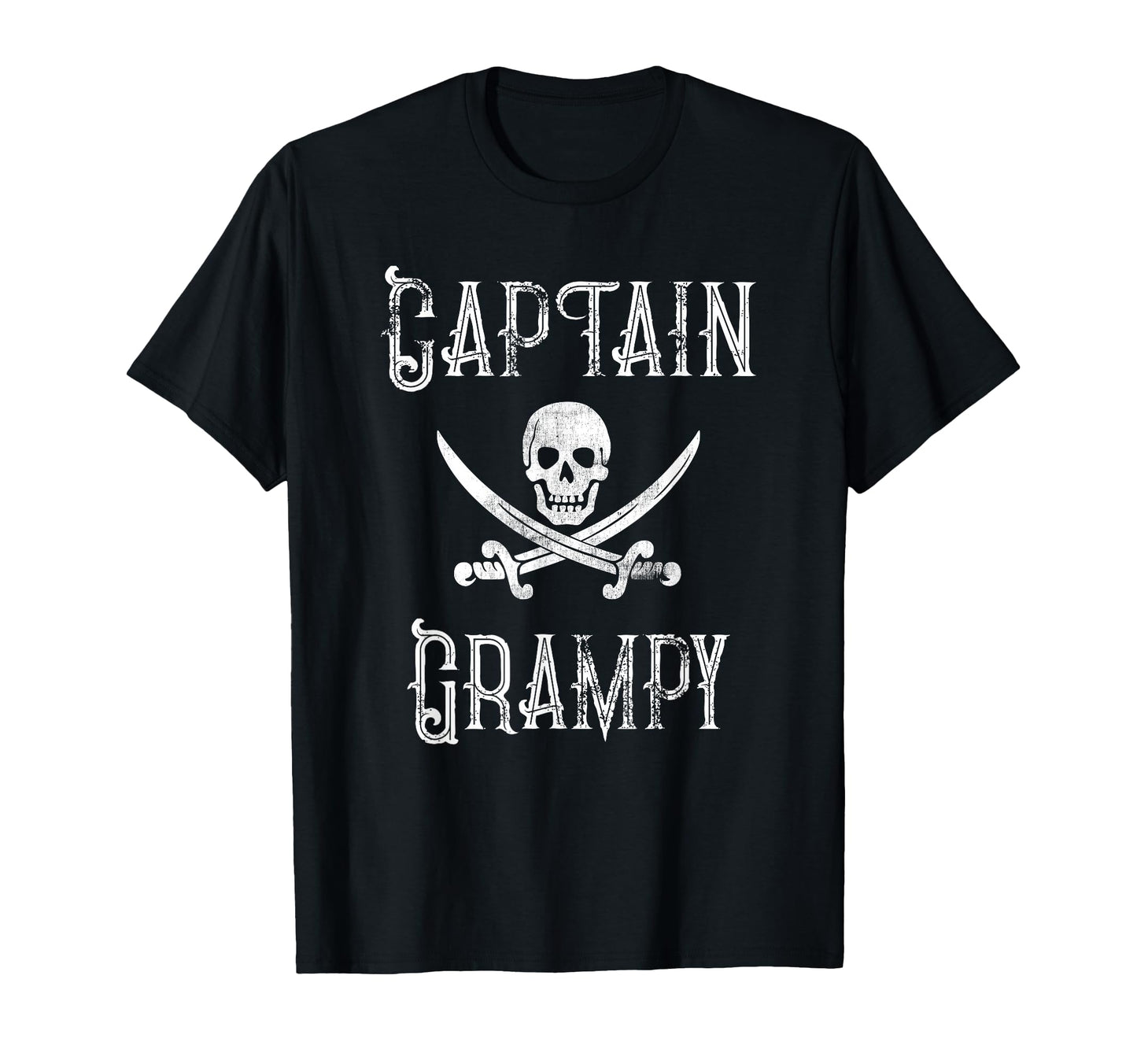 Captain Grampy Personalized Pirate T-Shirt - Unique Graphic for Adults - T-Shirt, Sweatshirt, Hoodie