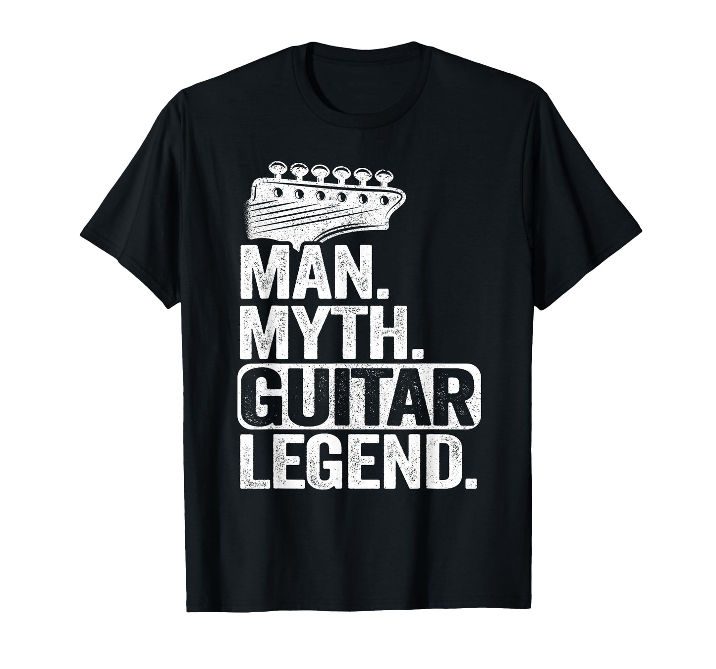 Myth Guitar Legend Guitarist Dad Mens Guitar T-Shirt - Graphic Print Unisex - T-Shirt, Sweatshirt, Hoodie