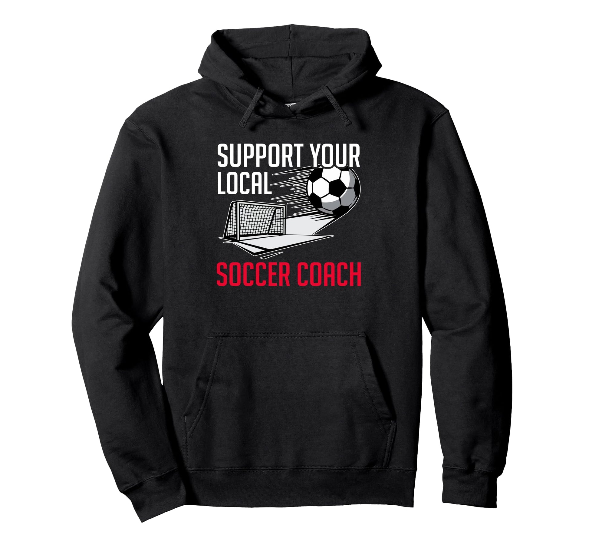 Coaching Soccer Dad Coach Soccer Hoodie - Casual Everyday Wear for Adults - T-Shirt, Sweatshirt, Hoodie
