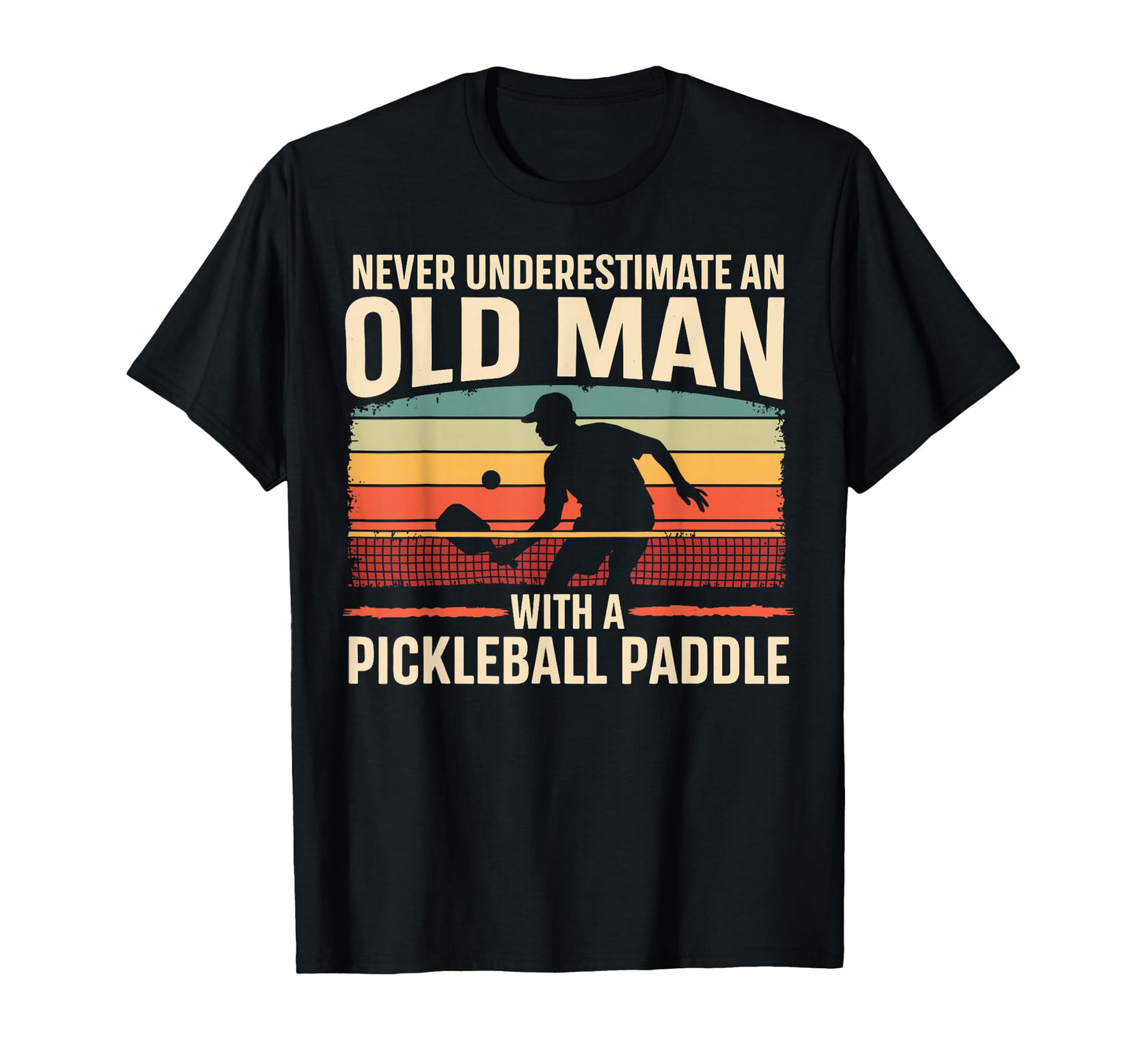 Pickleball Player Old Paddle Funny Gifts T-Shirt - Novelty Apparel Unisex - T-Shirt, Sweatshirt, Hoodie