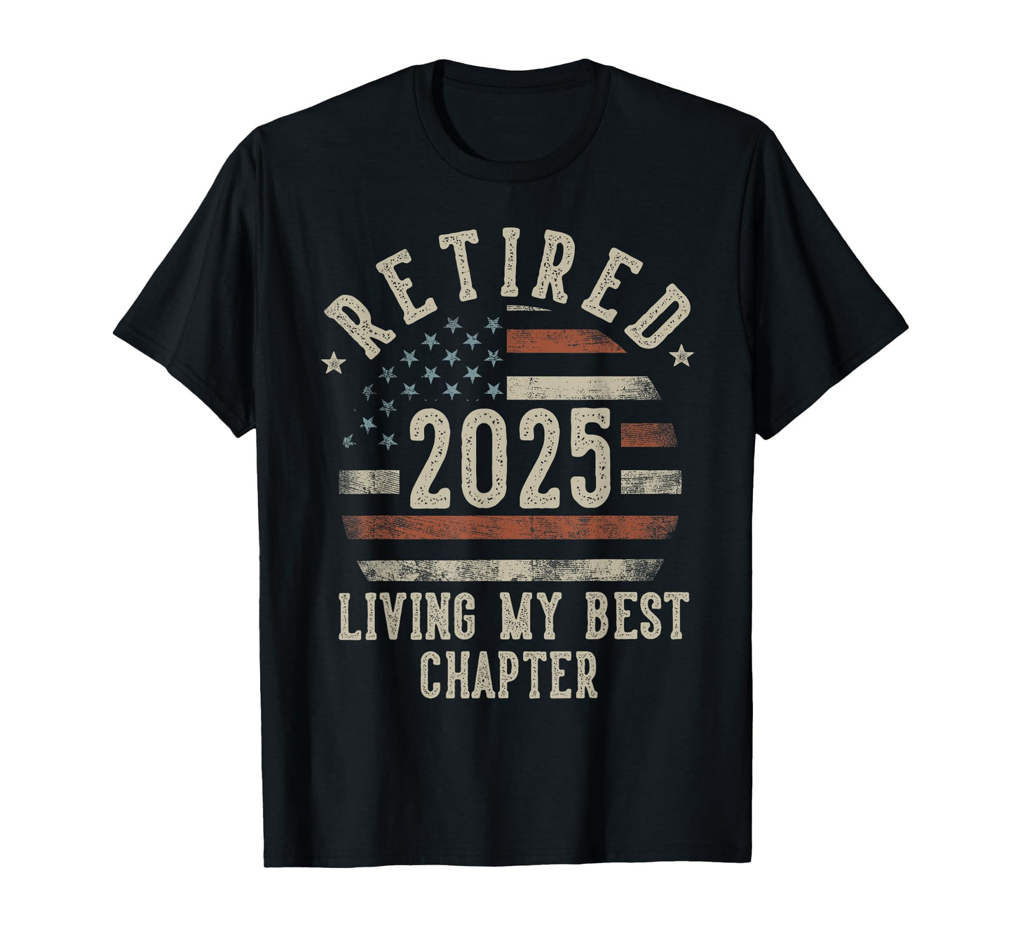 Retired 2025 Living My Best Chapter T-Shirt - Graphic Print Unisex - T-Shirt, Sweatshirt, Hoodie