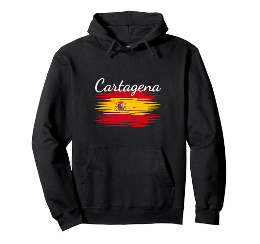 Cartagena Spain Flag Espana Espanol Hoodie - Aesthetic Graphic for Adults - T-Shirt, Sweatshirt, Hoodie