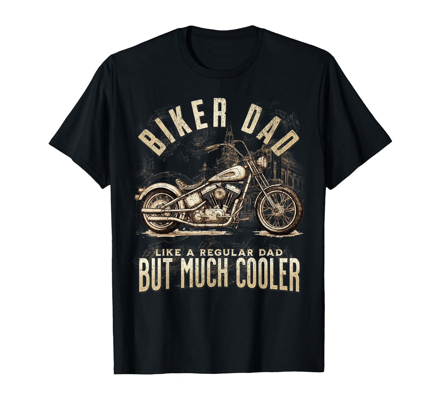 Biker Dad Like Regular Dad T-Shirt - Minimalist Print for Adults - T-Shirt, Sweatshirt, Hoodie